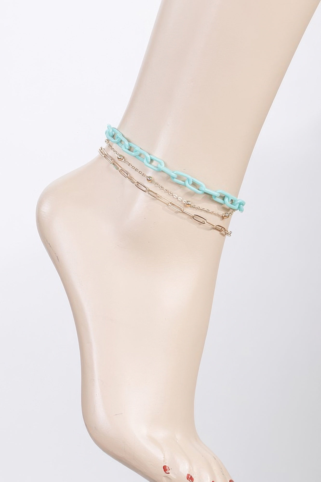 Multi Link Chain Anklet