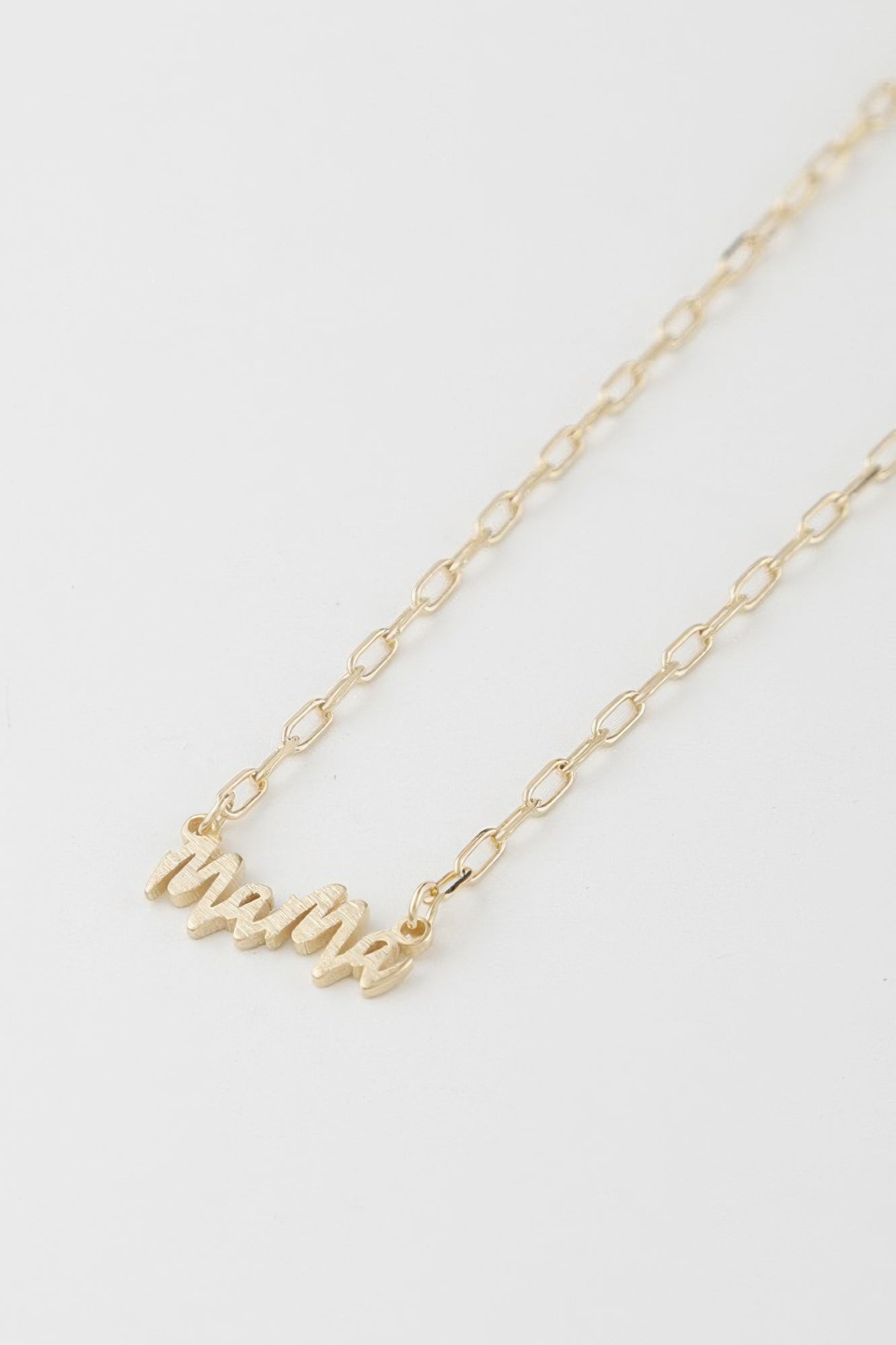 Mama Script Necklace