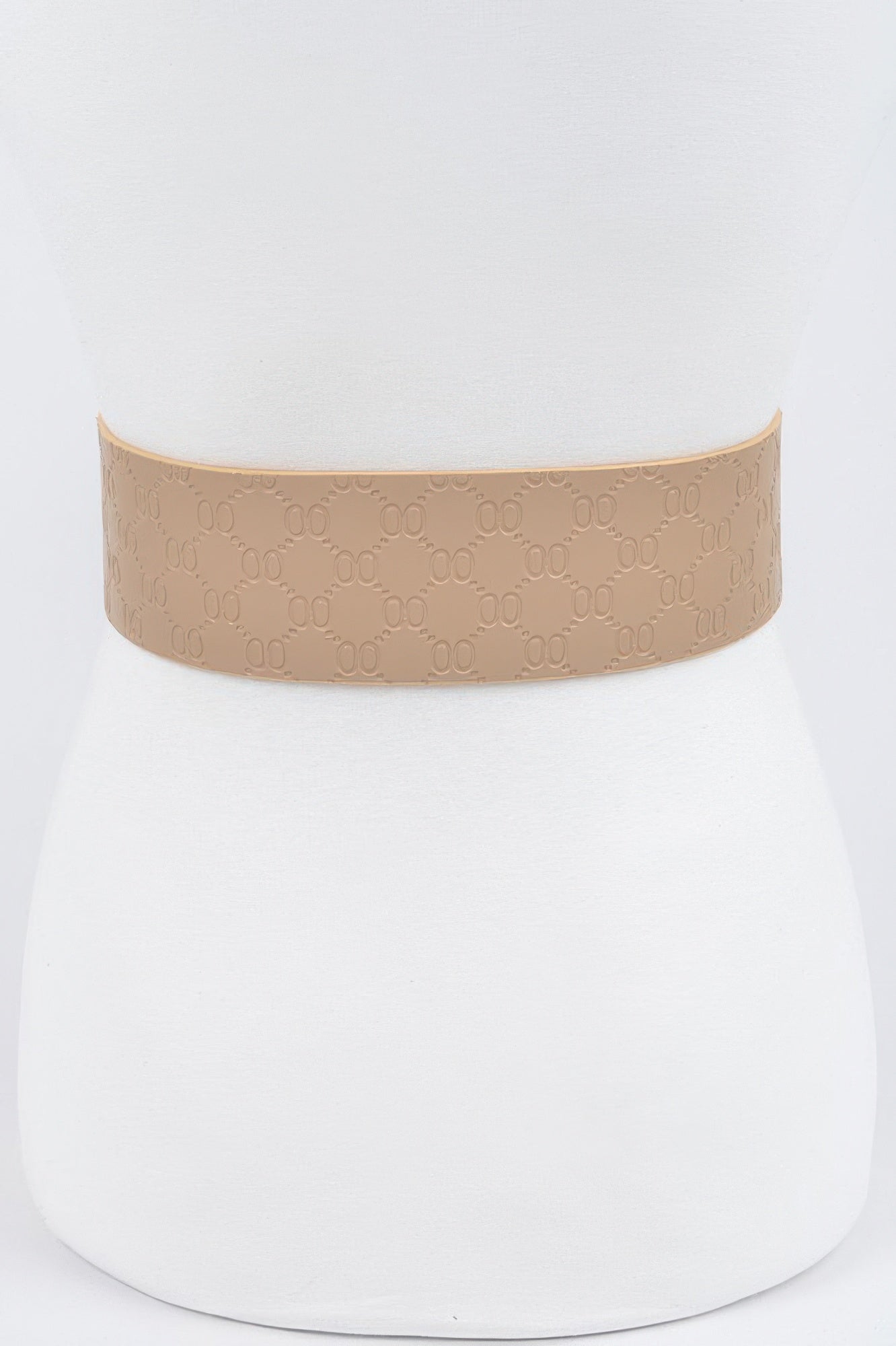 Big Metal Buckle Embossed Plus Size Belt