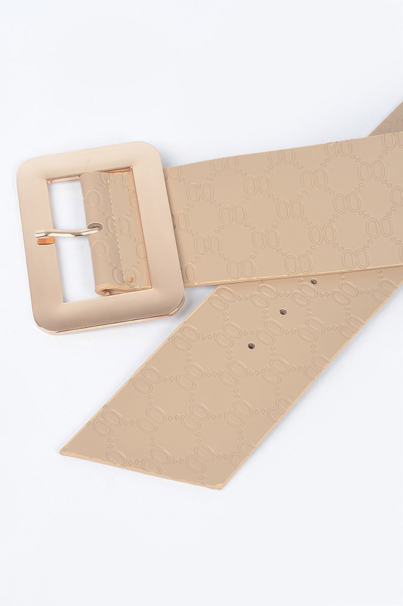 Big Metal Buckle Embossed Plus Size Belt