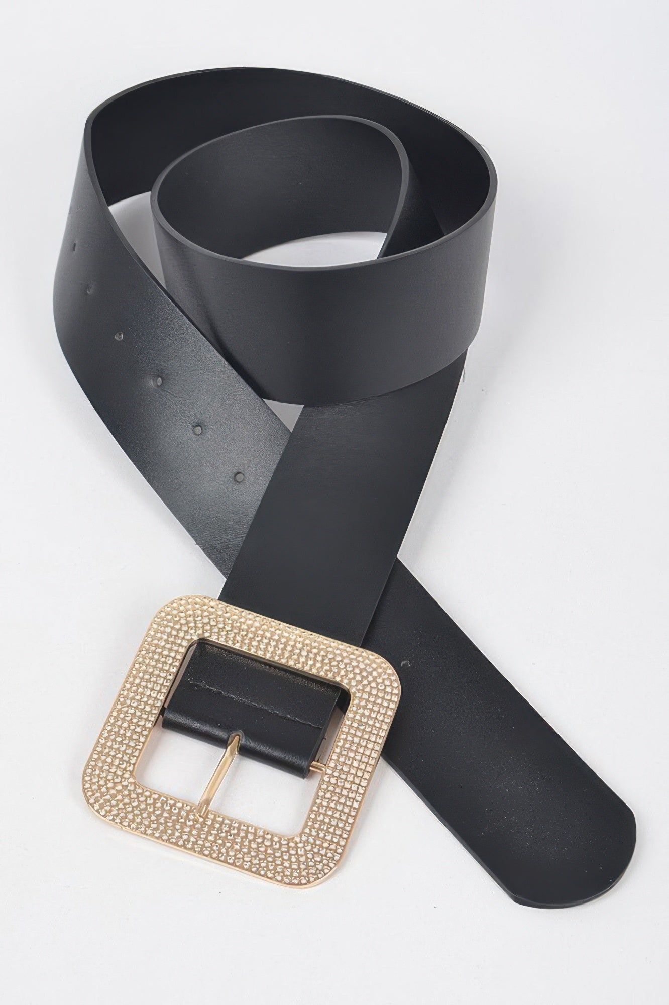 Rhinestone Square Buckle Plus Size Belt