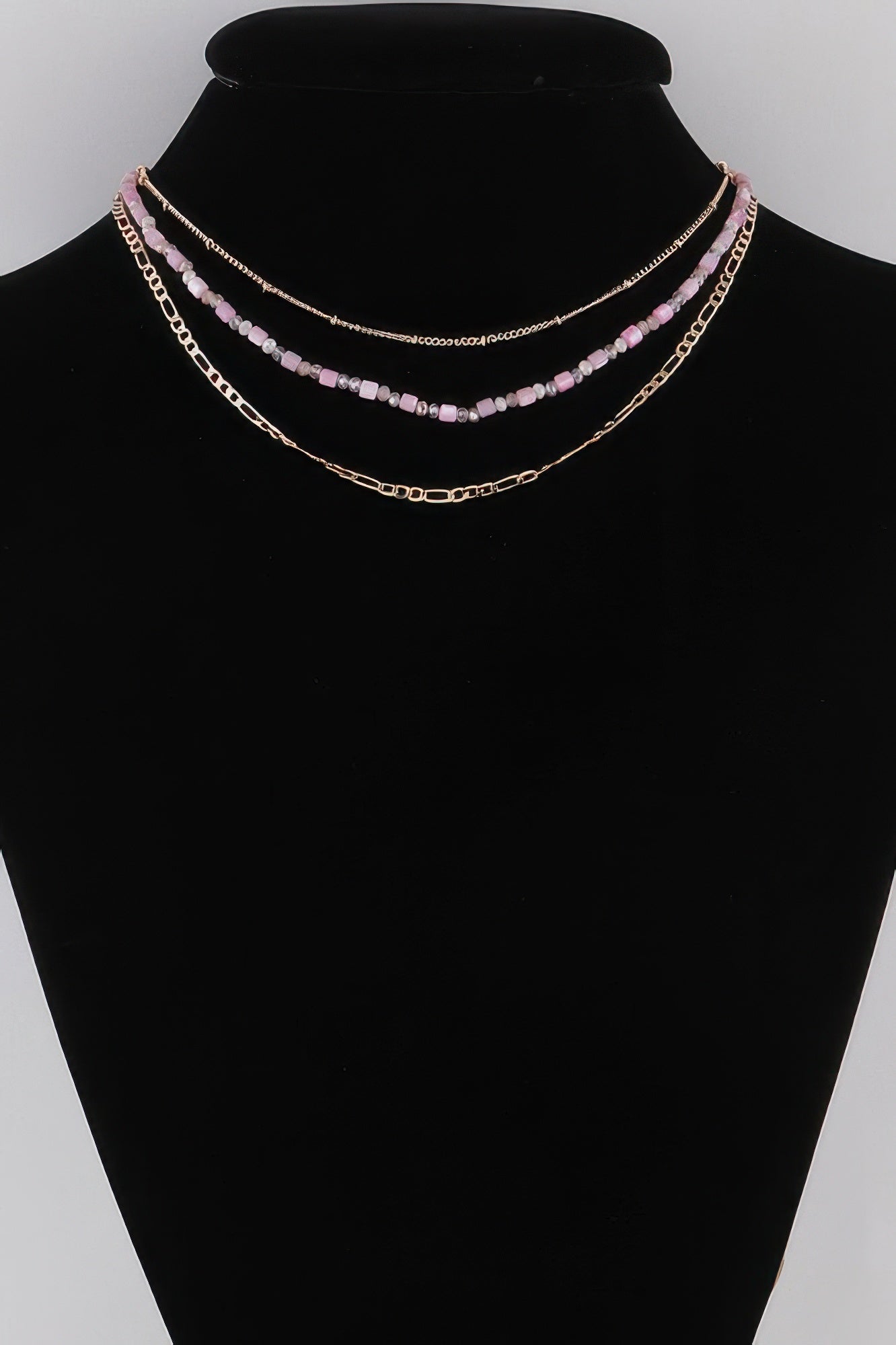 Multi Beaded Chain Necklace