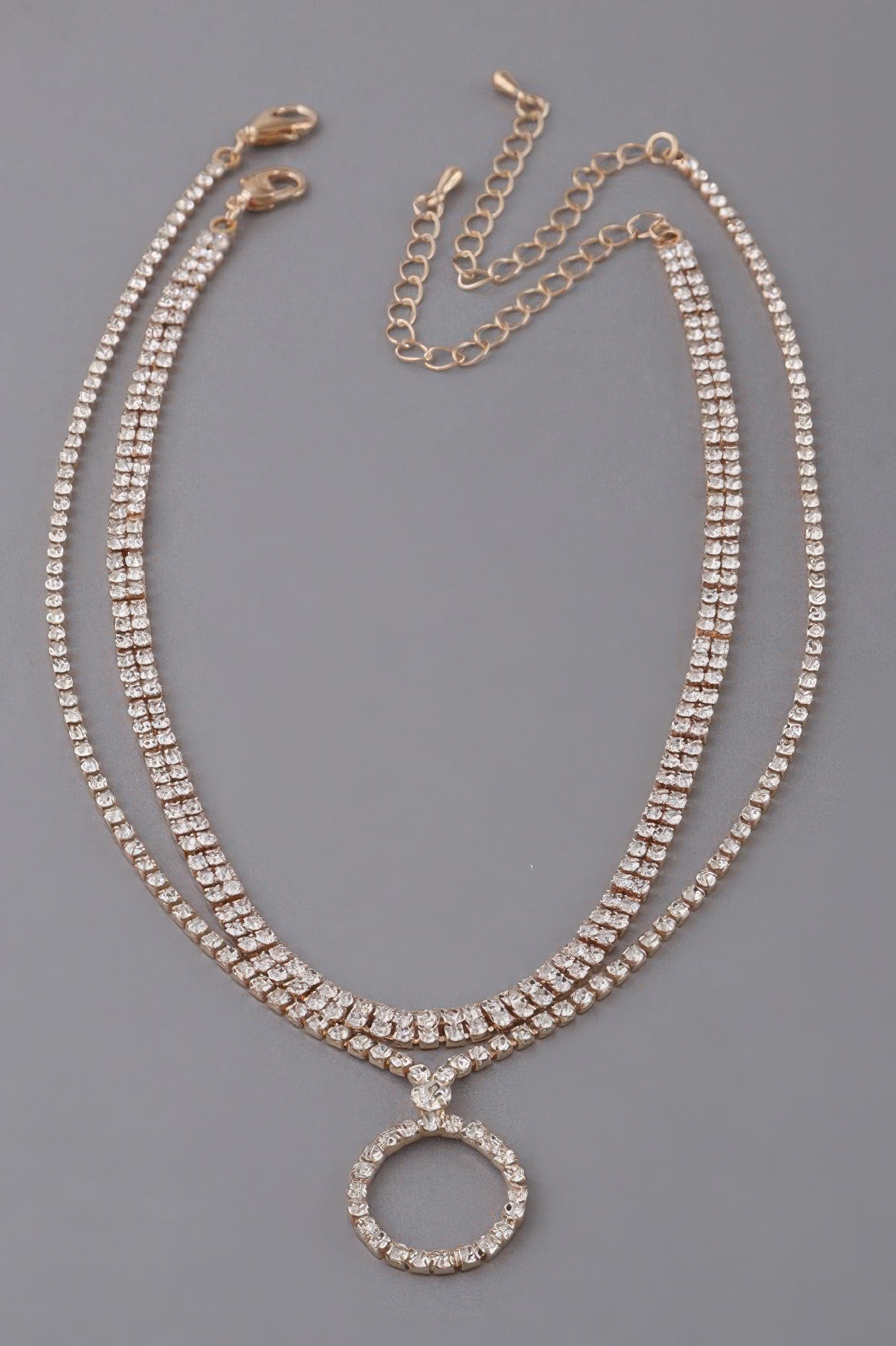 Jeweled Circle Choker Necklace