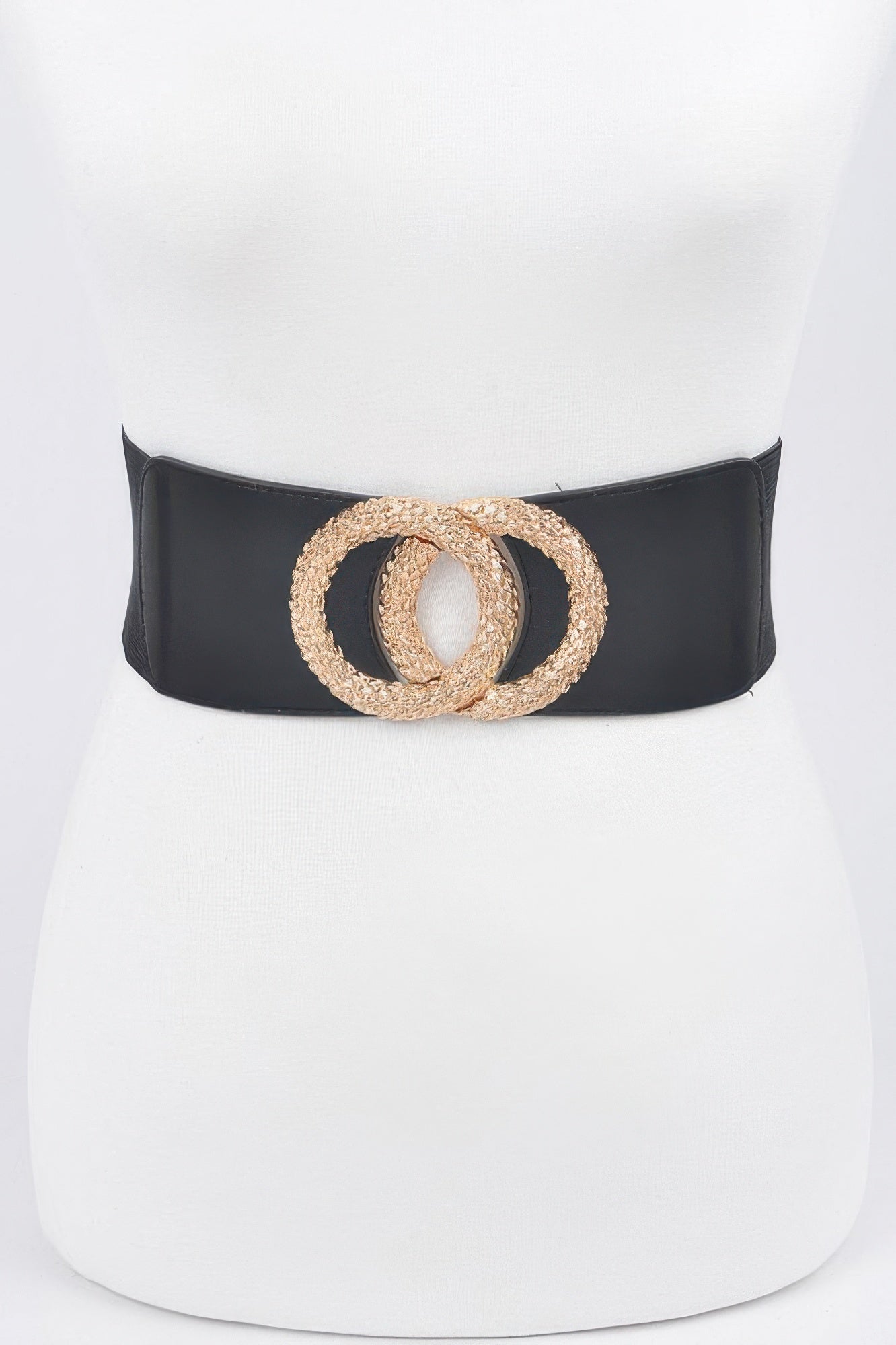 Big Metal Buckle Elastic Belt