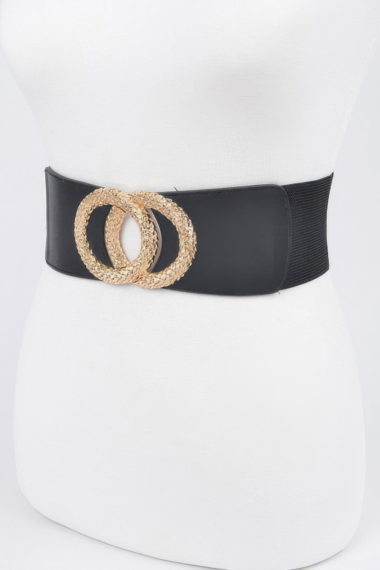 Big Metal Buckle Elastic Belt
