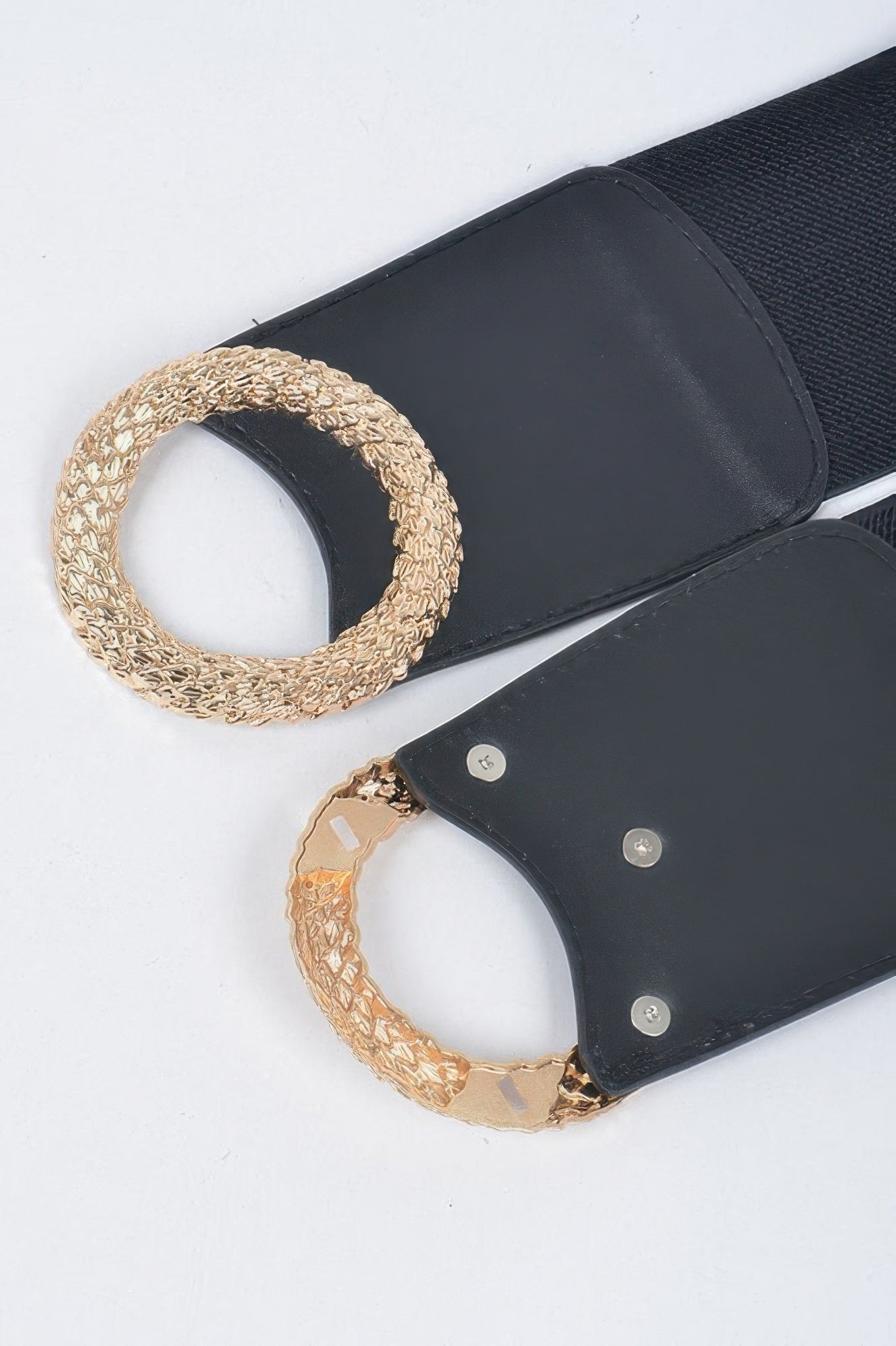 Big Metal Buckle Elastic Belt