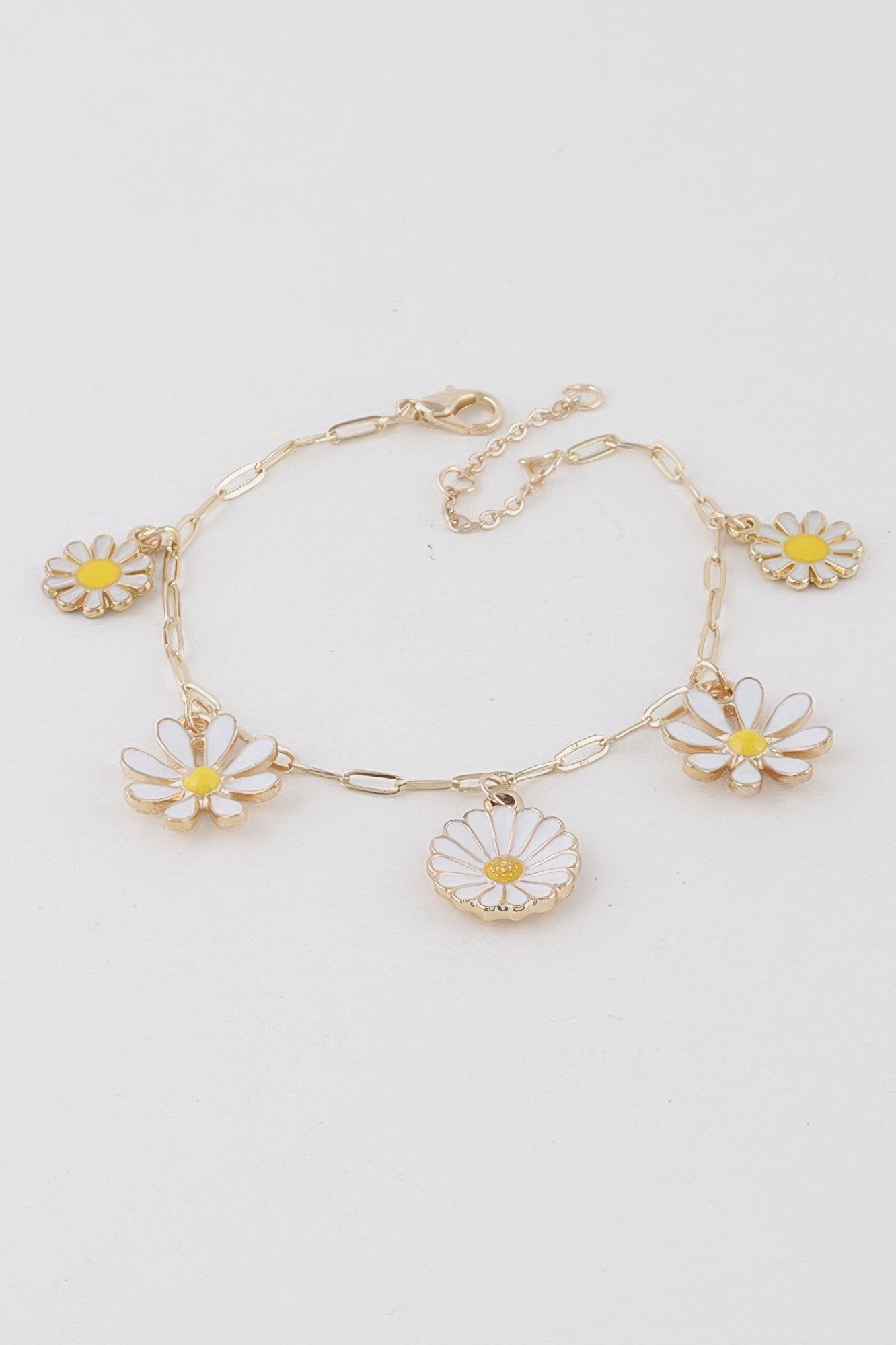 Multi Flower Charm Bracelet