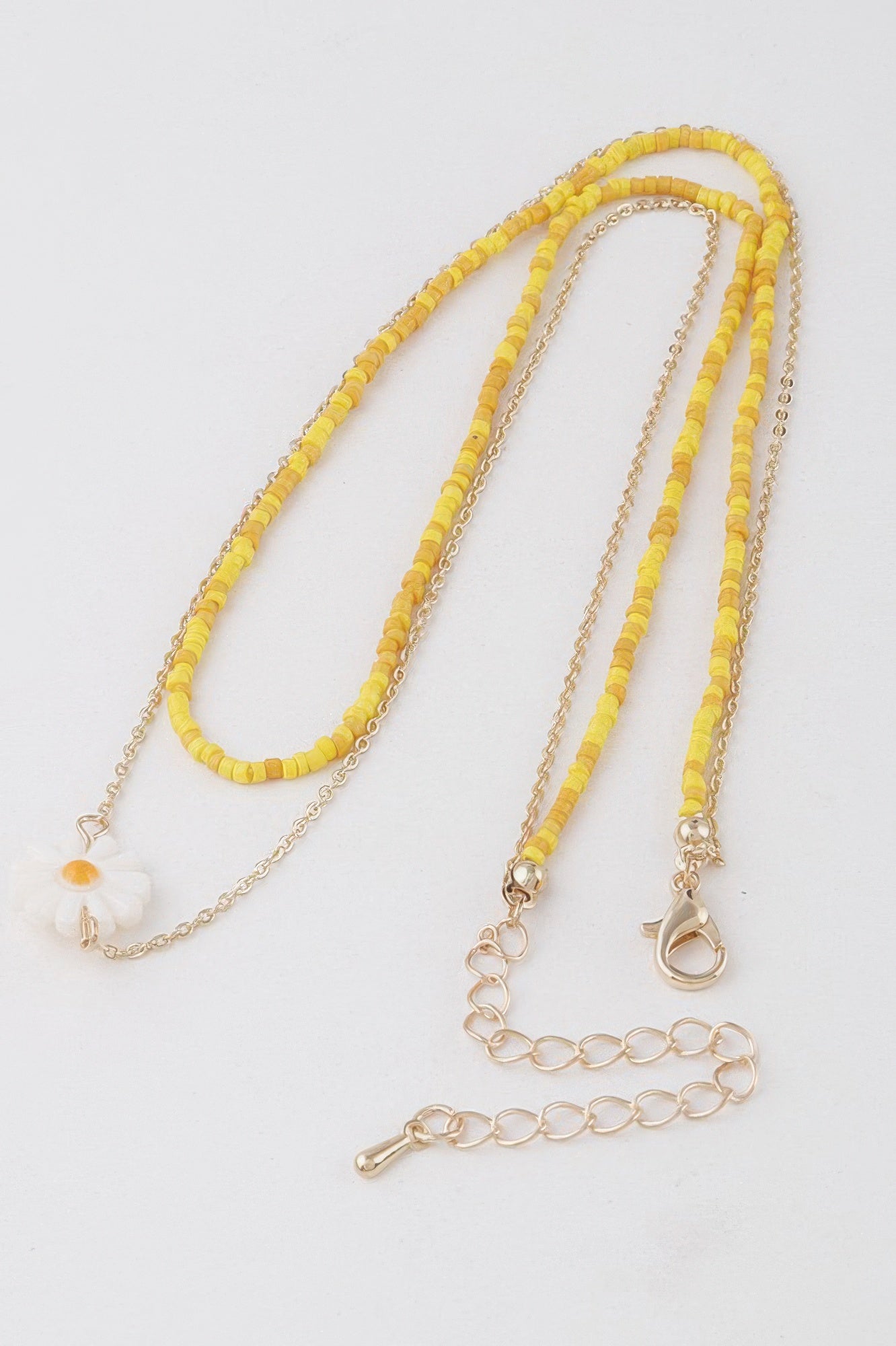 Double Beaded Flower Necklace