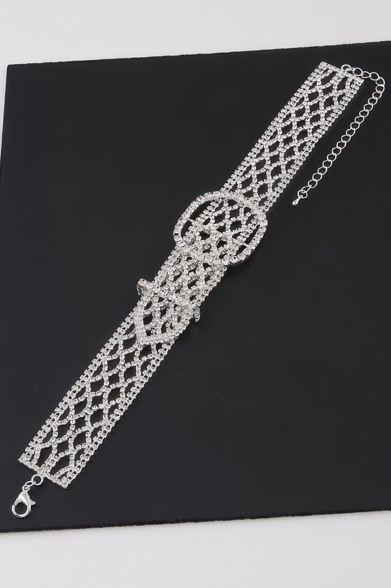 Diamond Belt Choker Necklace