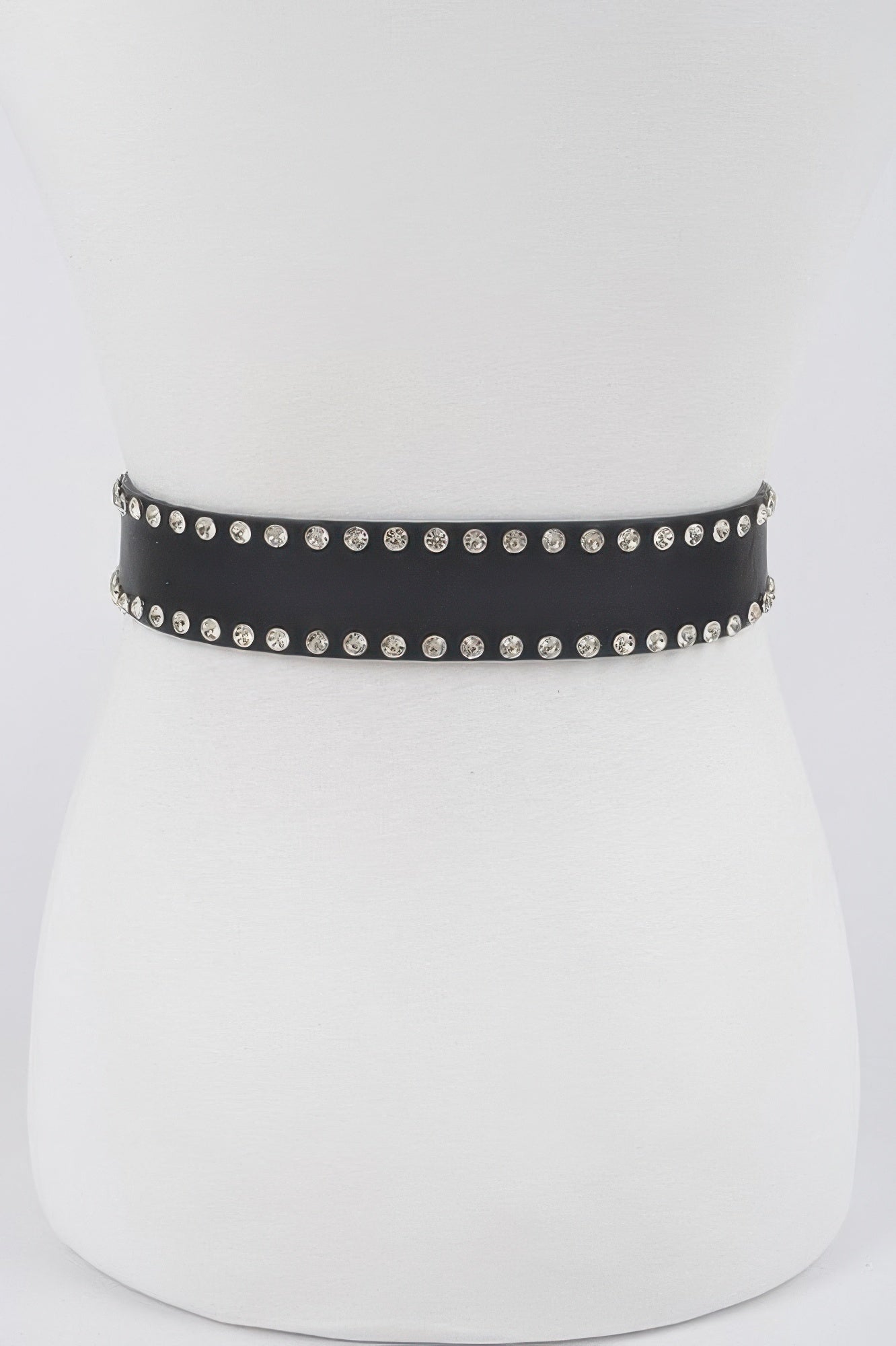 Rhinestone Trimmed Multi Metal Plus Size Belt