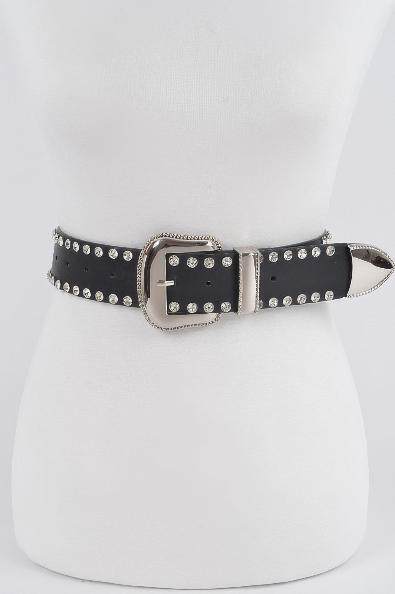 Rhinestone Trimmed Multi Metal Belt
