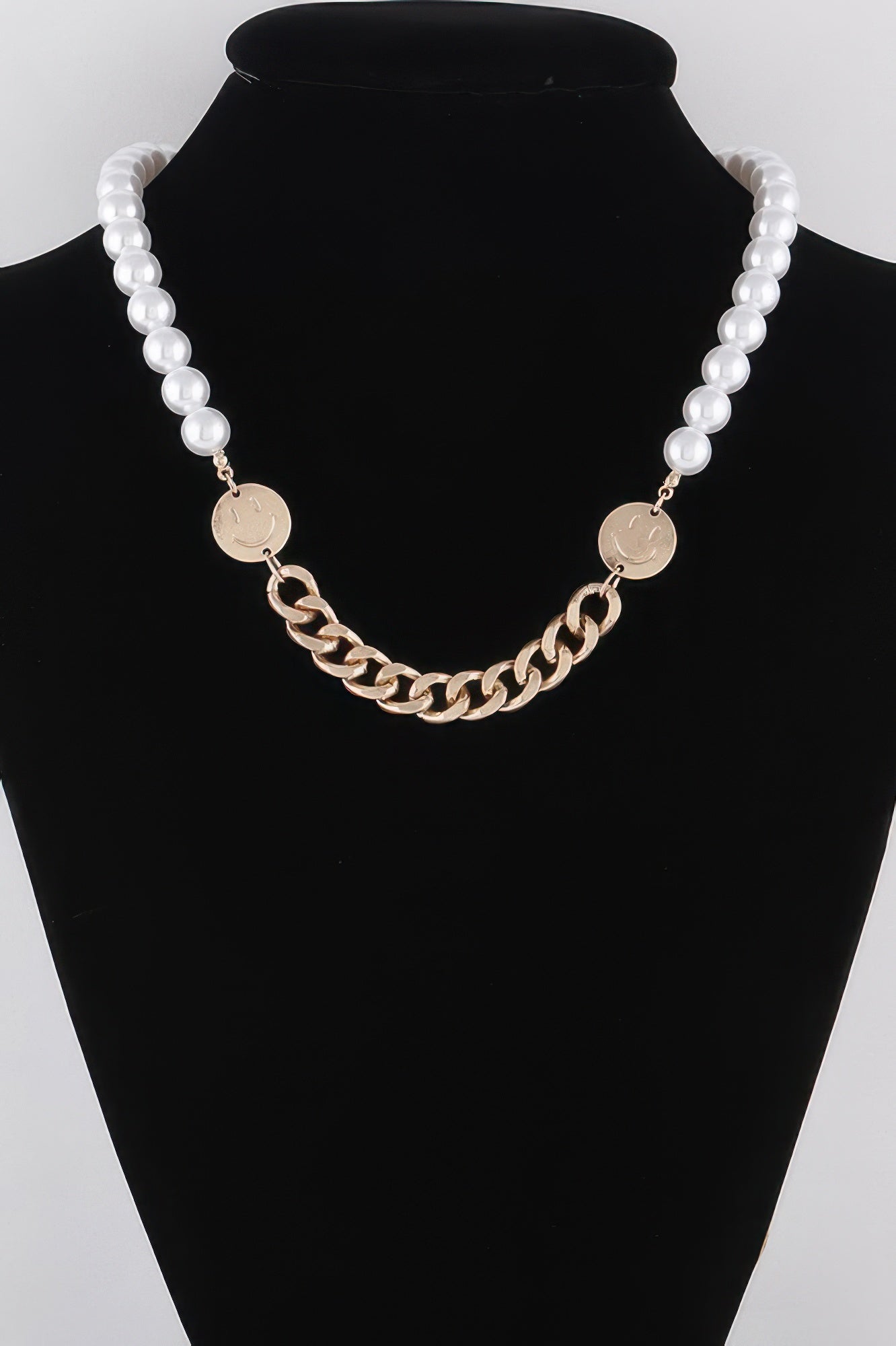 Two Toned Pearl N Bead Necklace