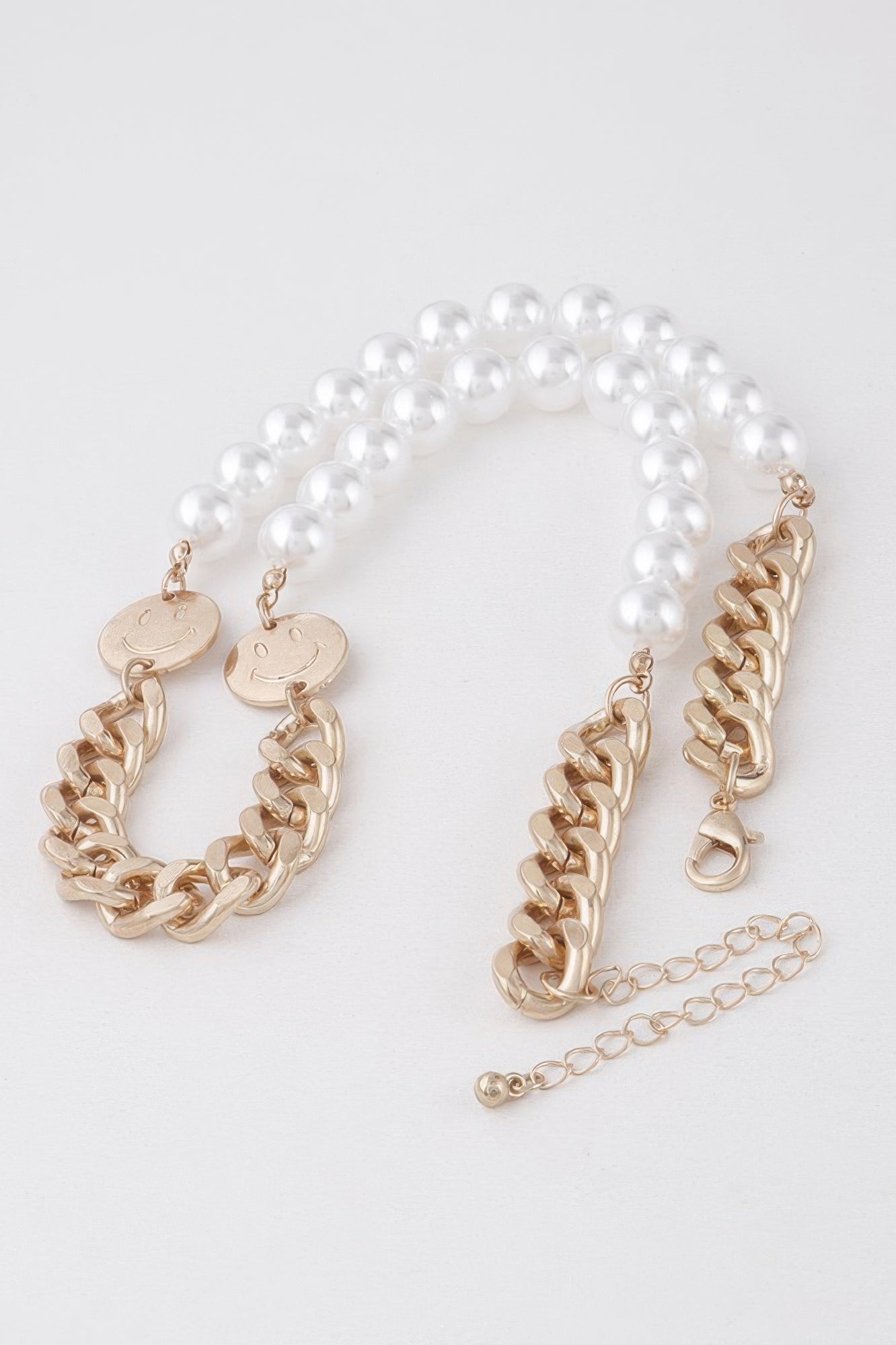 Two Toned Pearl N Bead Necklace