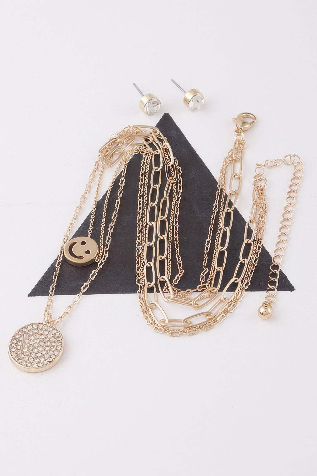 Multi Smiley Face Necklace