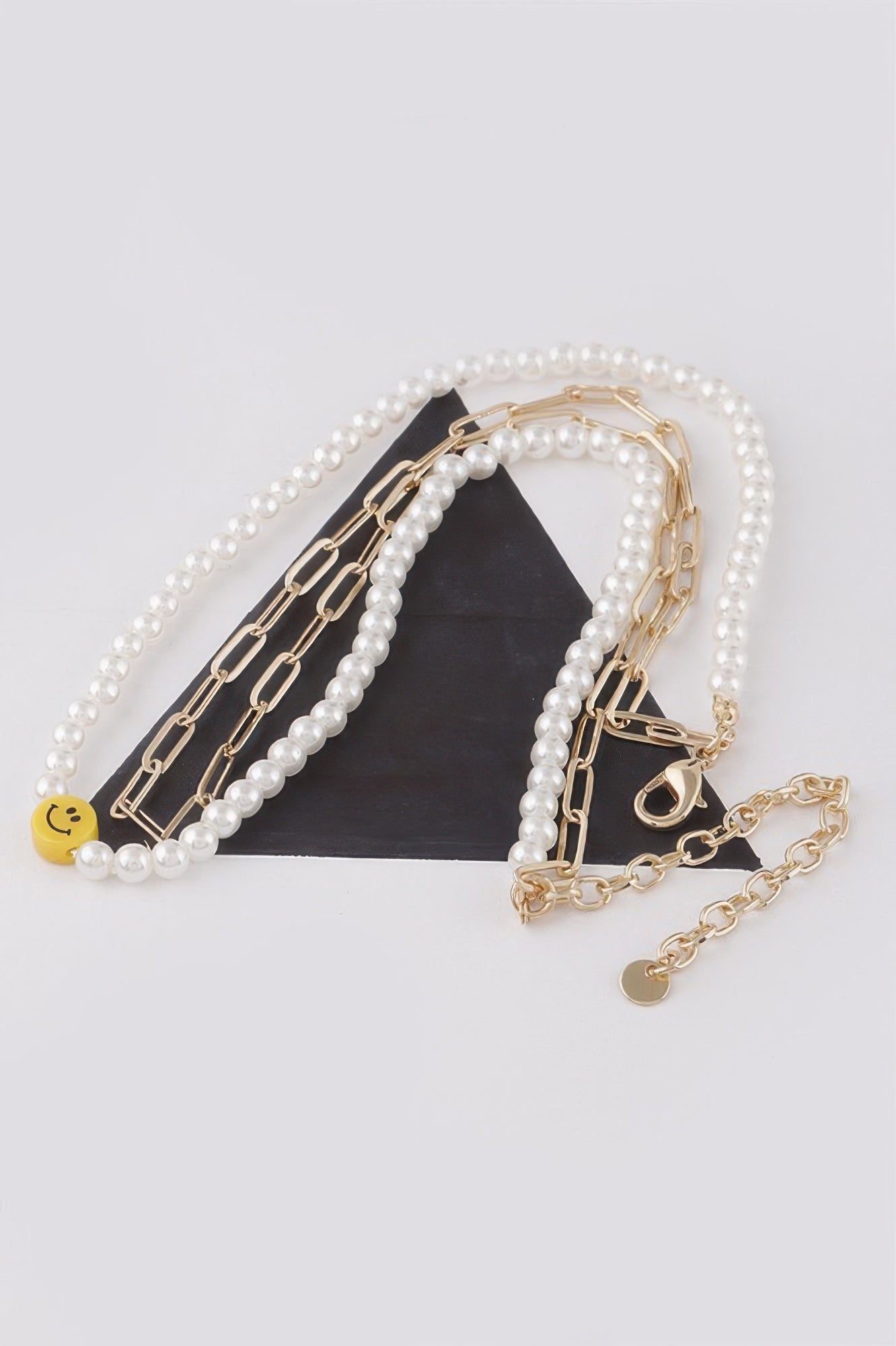Multi Smiley Face Choker Necklace