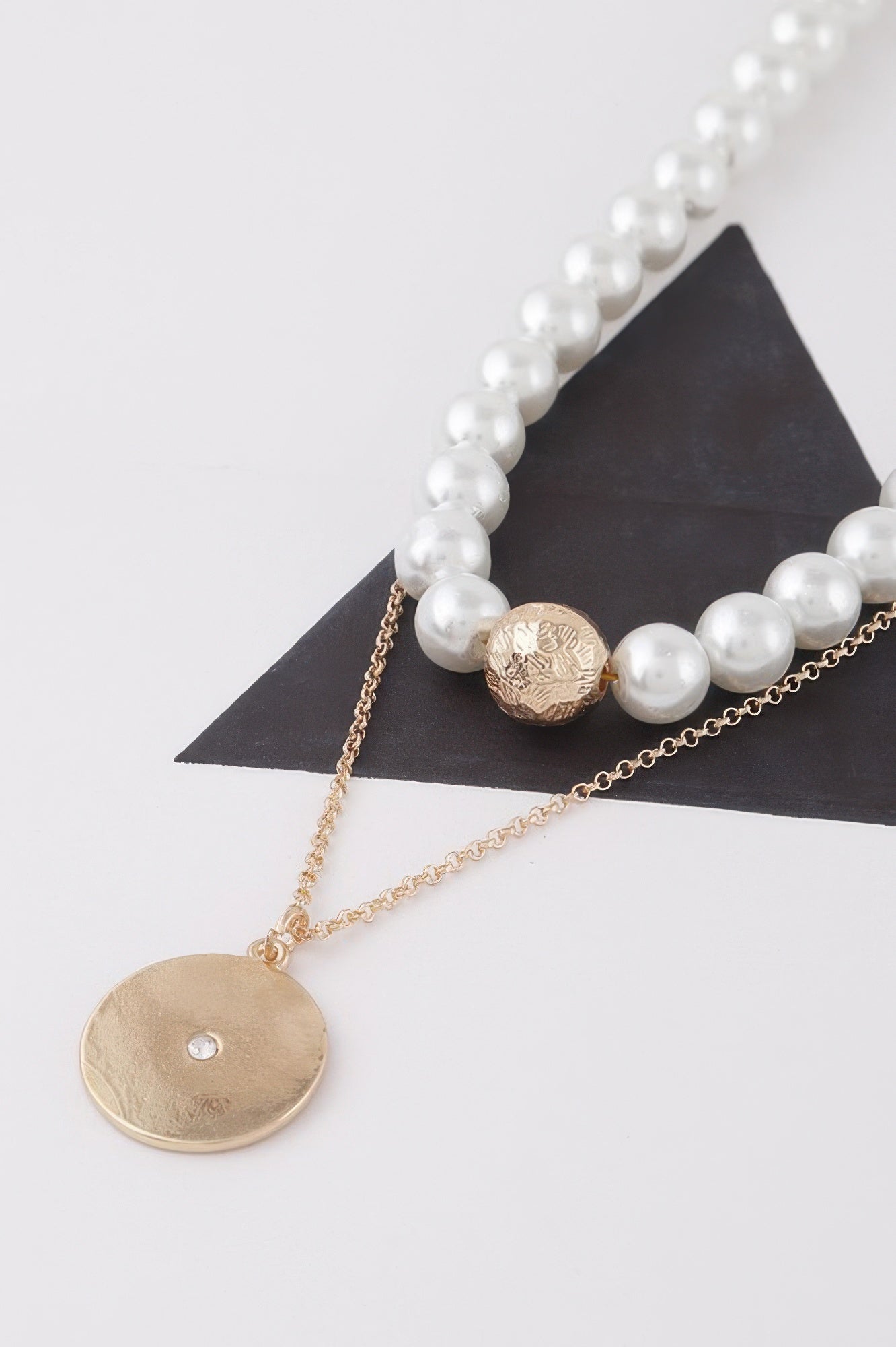 Multi Pearled Pendant Necklace