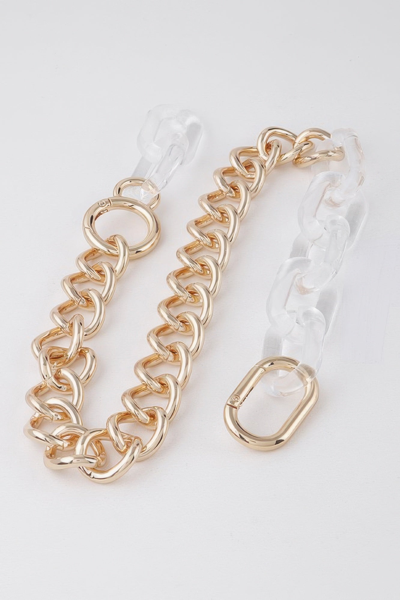 Clear Double Chain Necklace