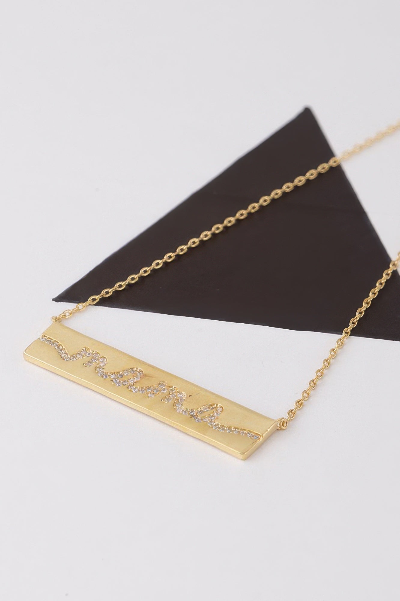 Jeweled Mama Pendant Necklace