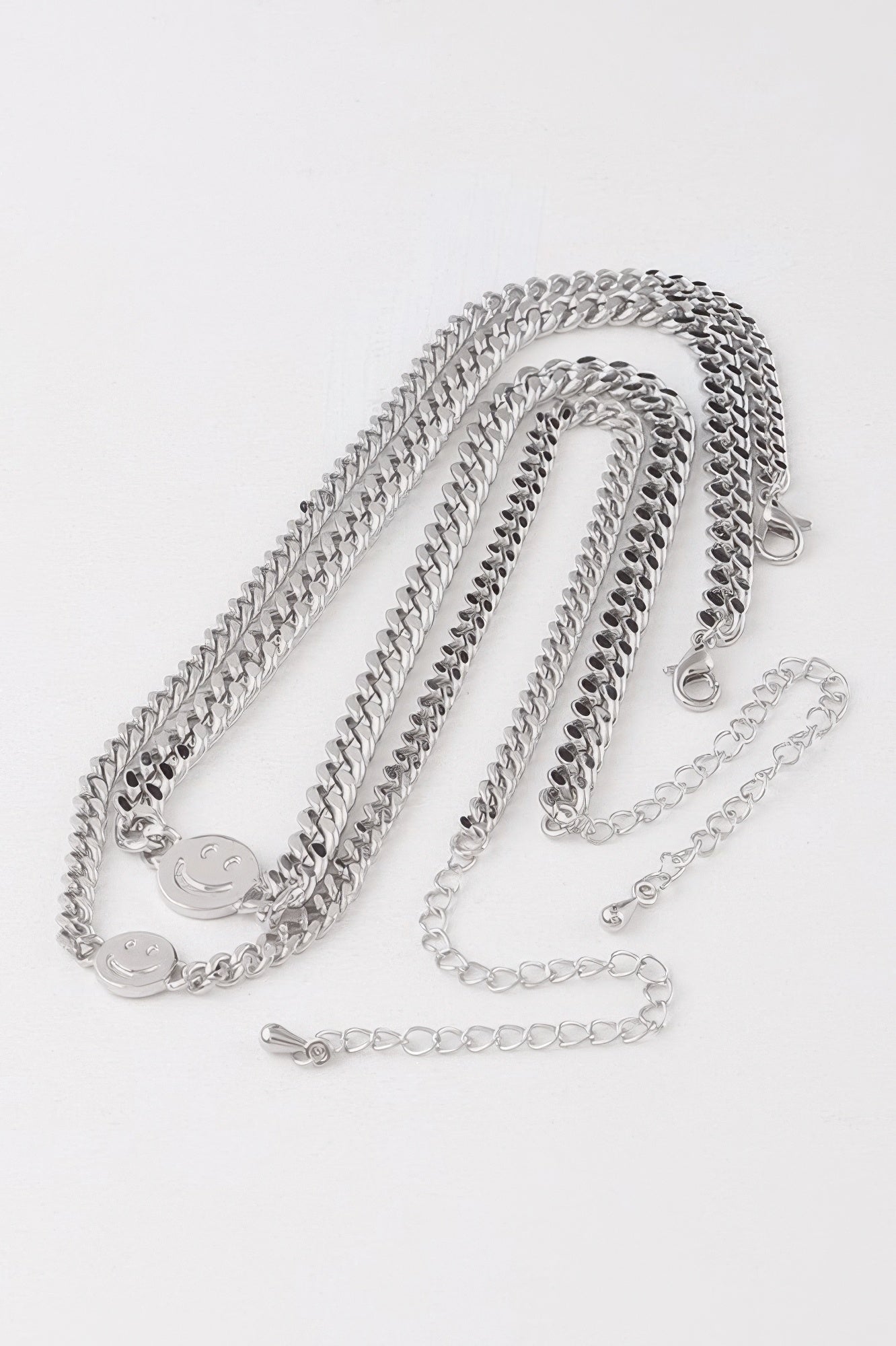 Smiley Face Duo Choker Necklace
