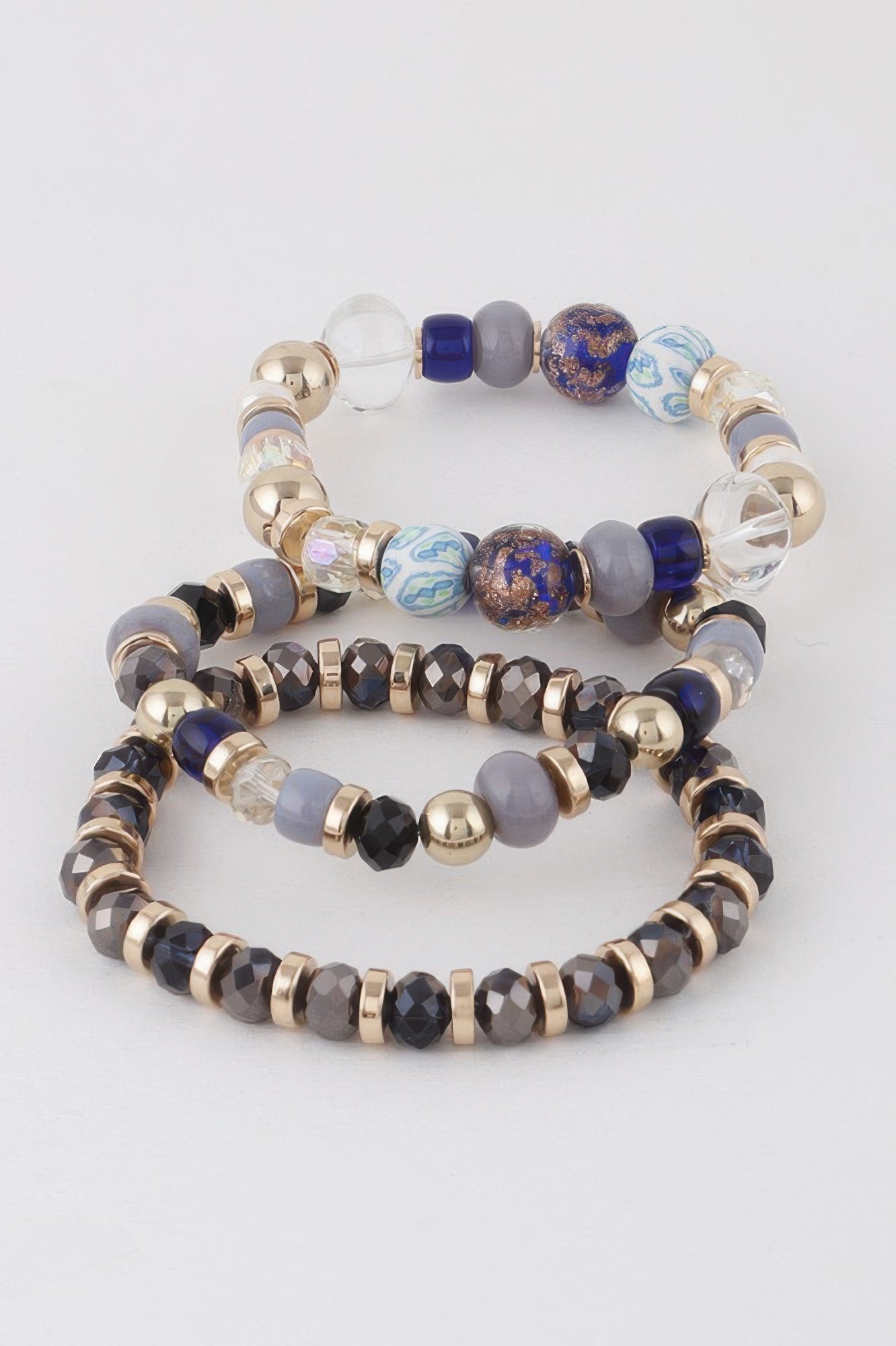 Multi Stone N Bead Bracelets