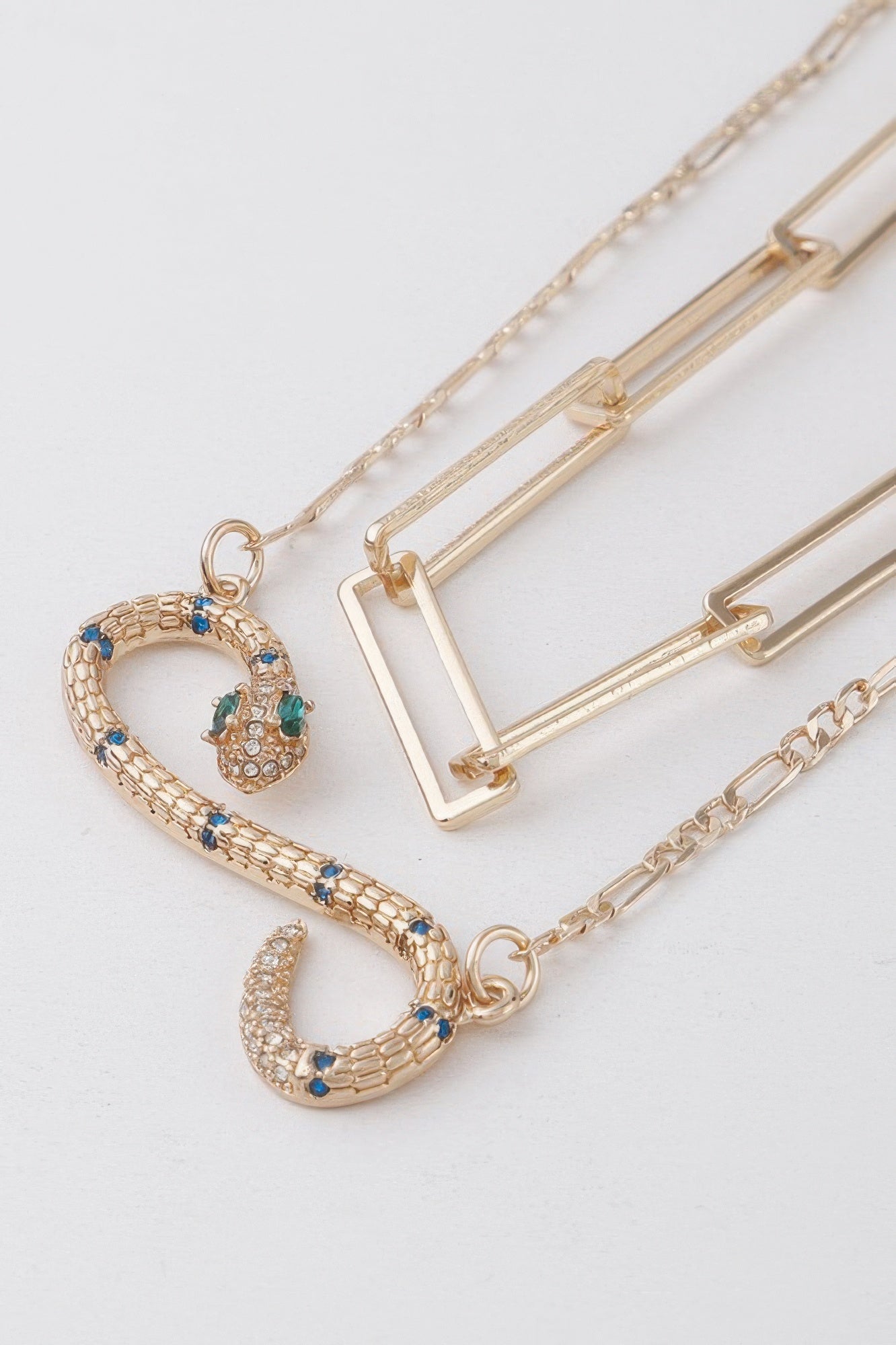 Infinity Snake Pendant Necklace