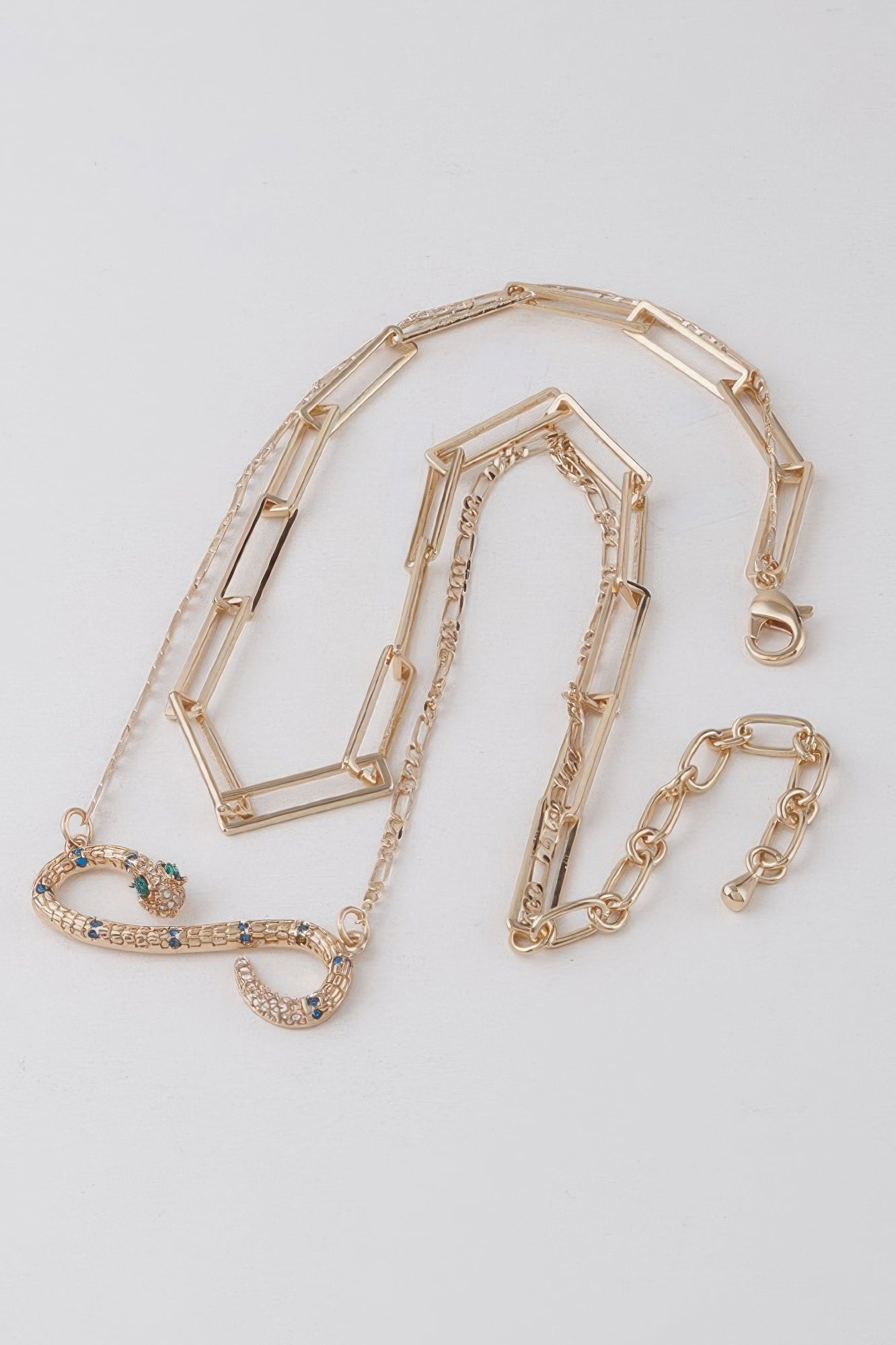 Infinity Snake Pendant Necklace