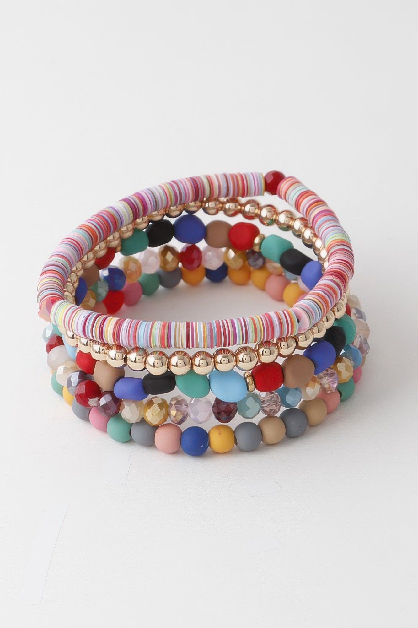 Multi Bead N Crystal Bracelet