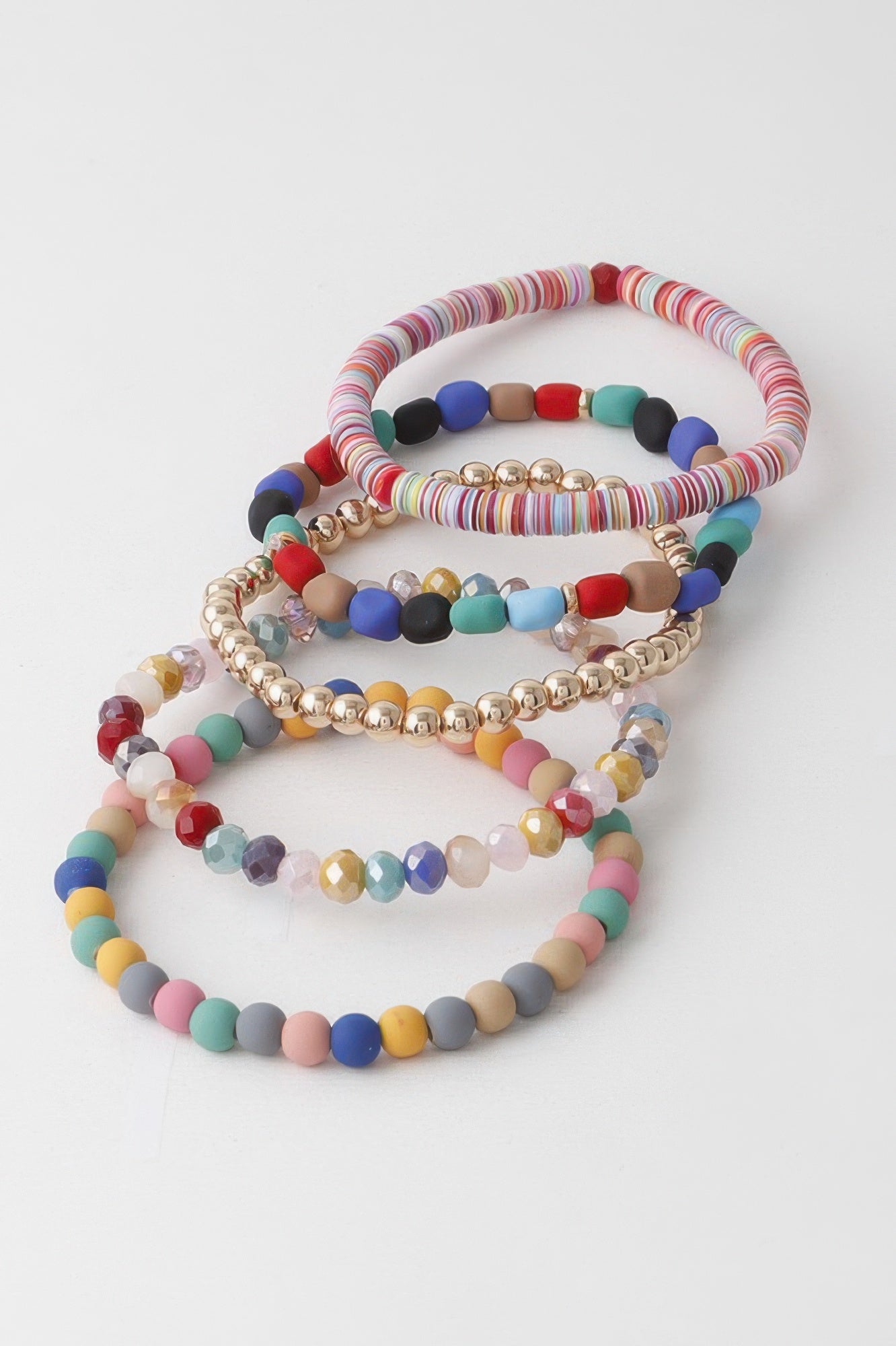 Multi Bead N Crystal Bracelet