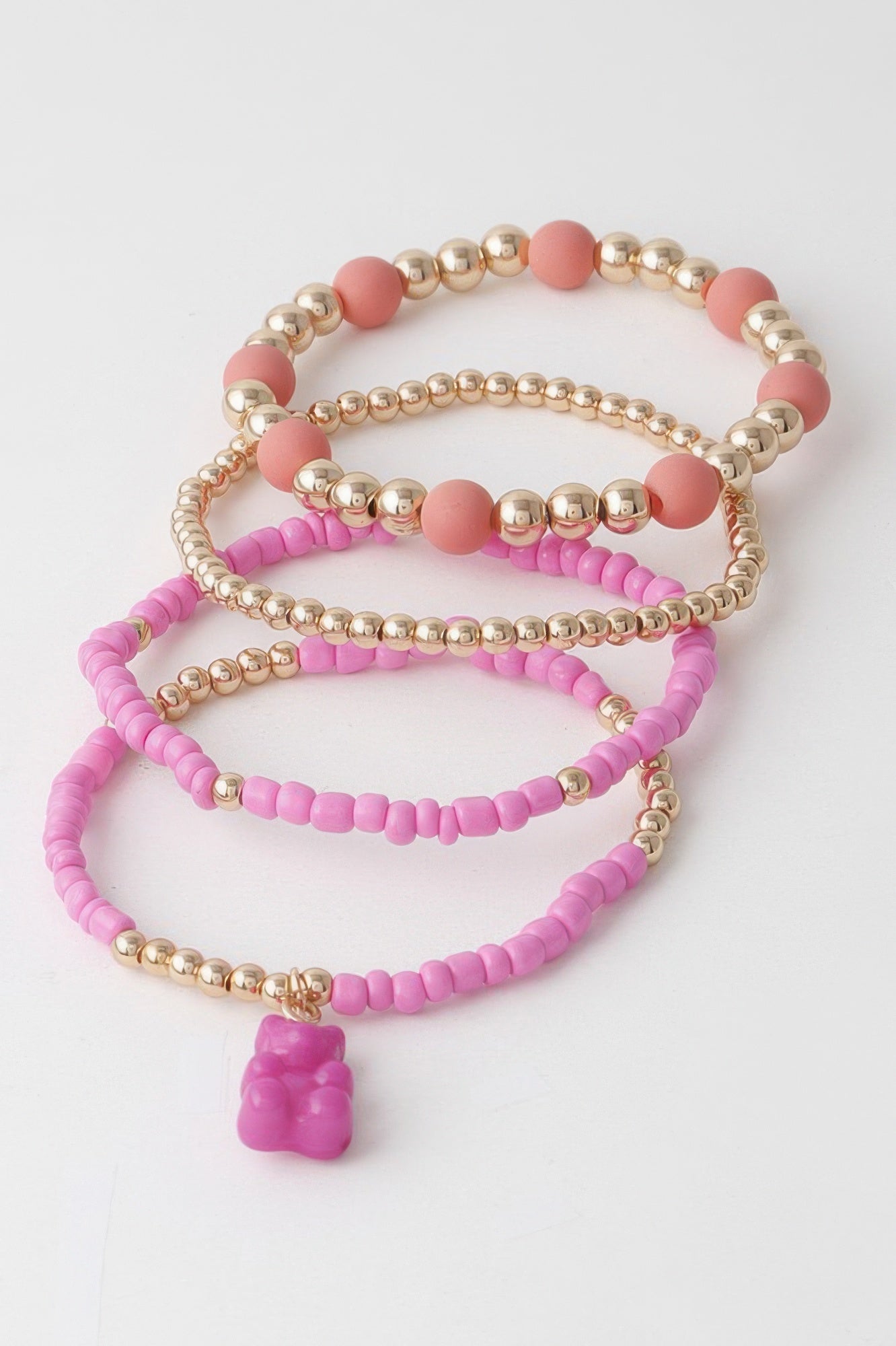 Multi Gummy Bear Charm Bracelet