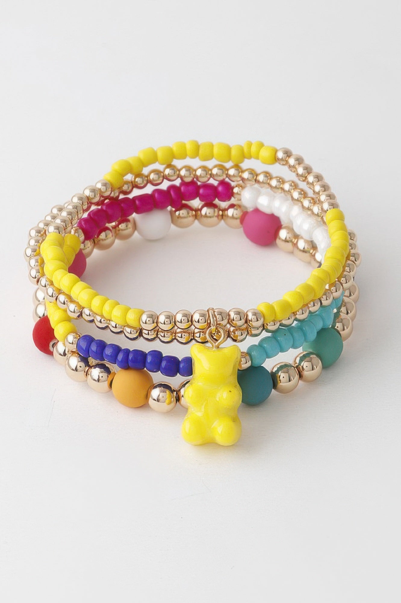 Multi Gummy Bear Charm Bracelet