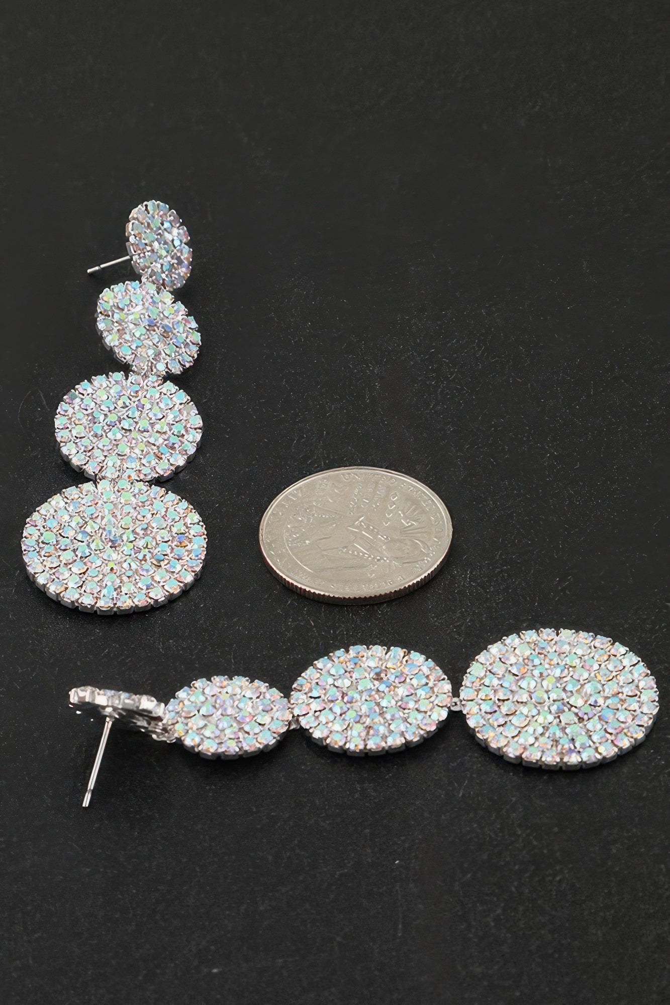 Bedazzled Disco Ball Drop Earrings