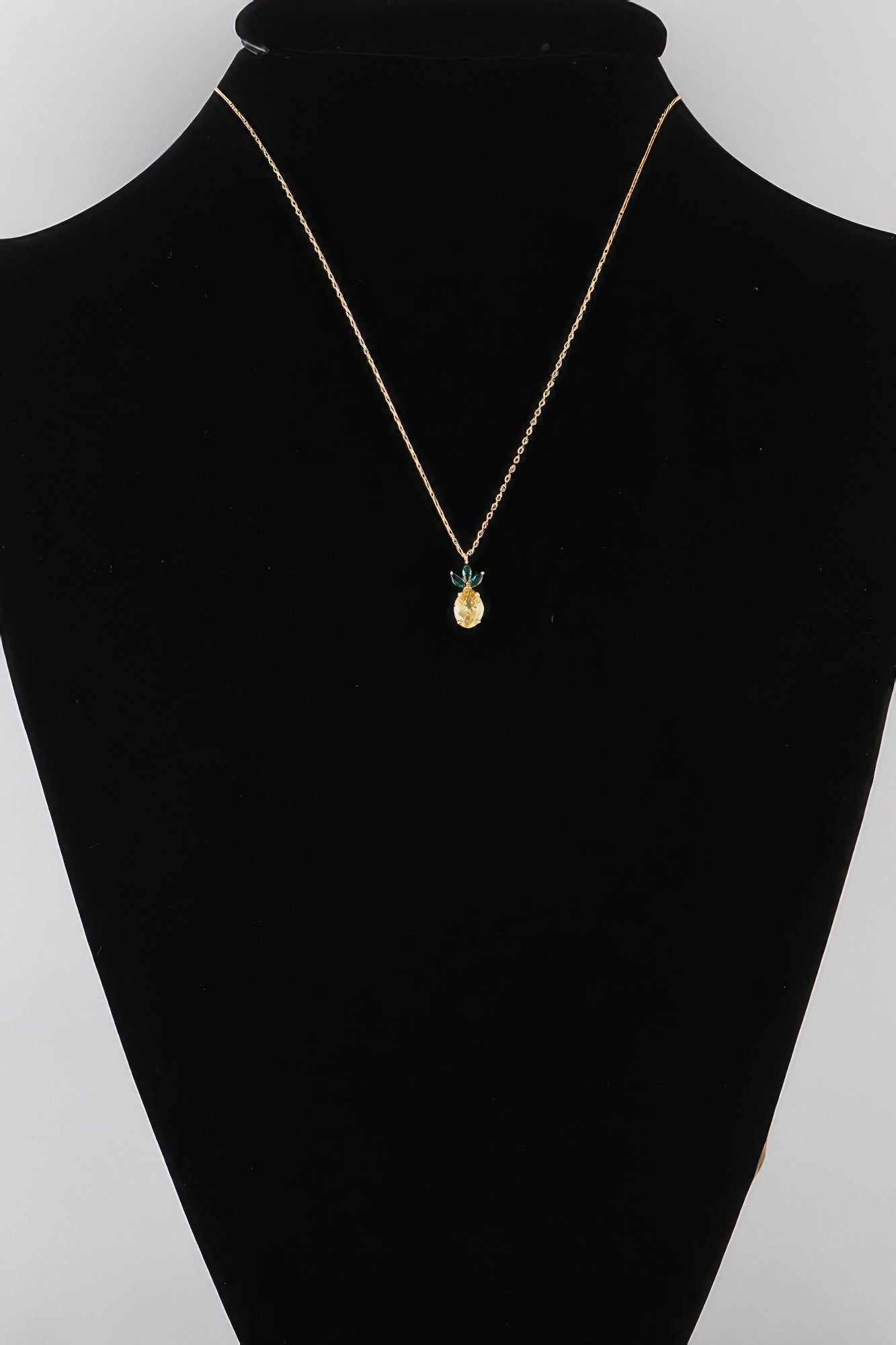 Tropical Pineapple Pendant Necklace