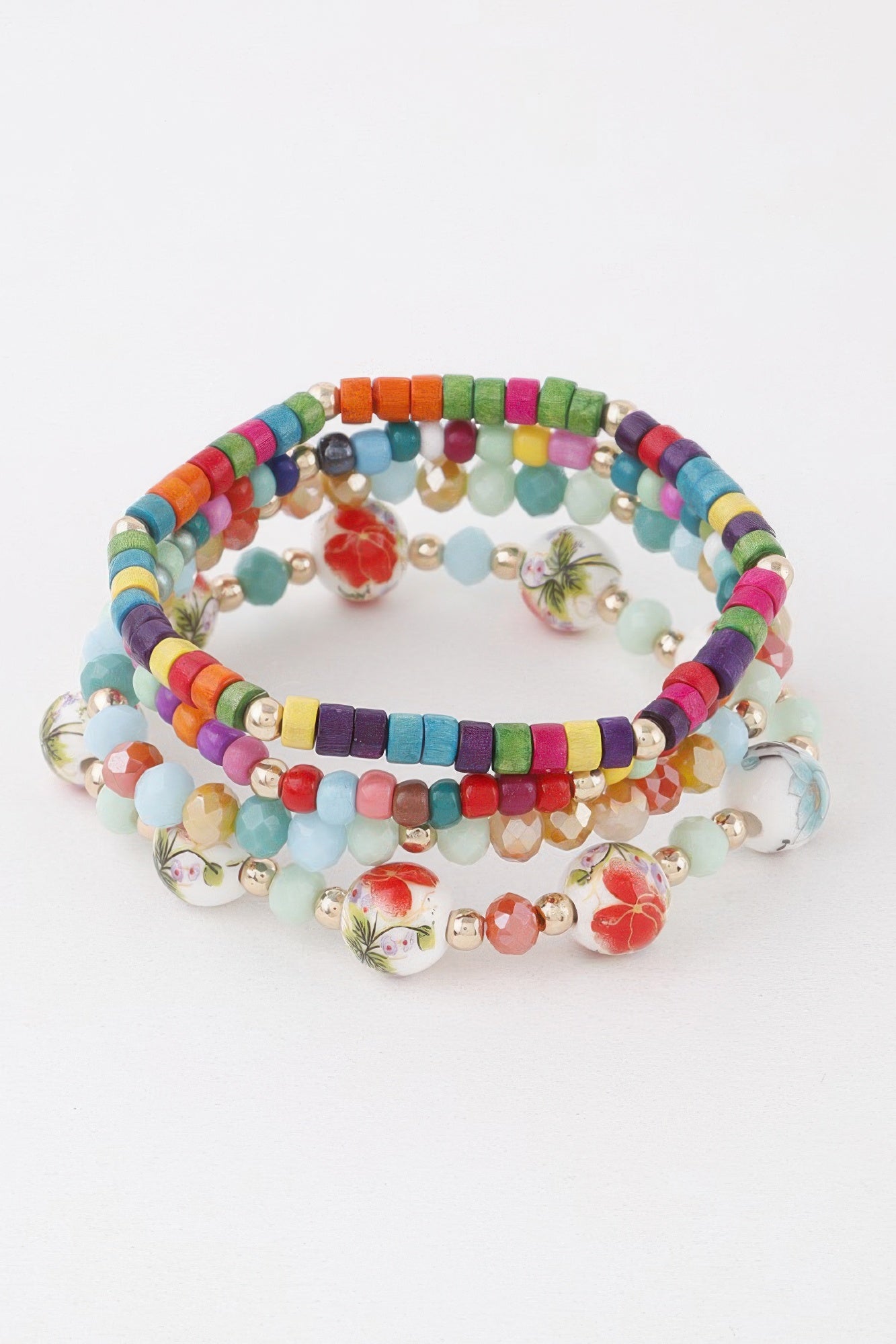 Flower Beaded Bracelet