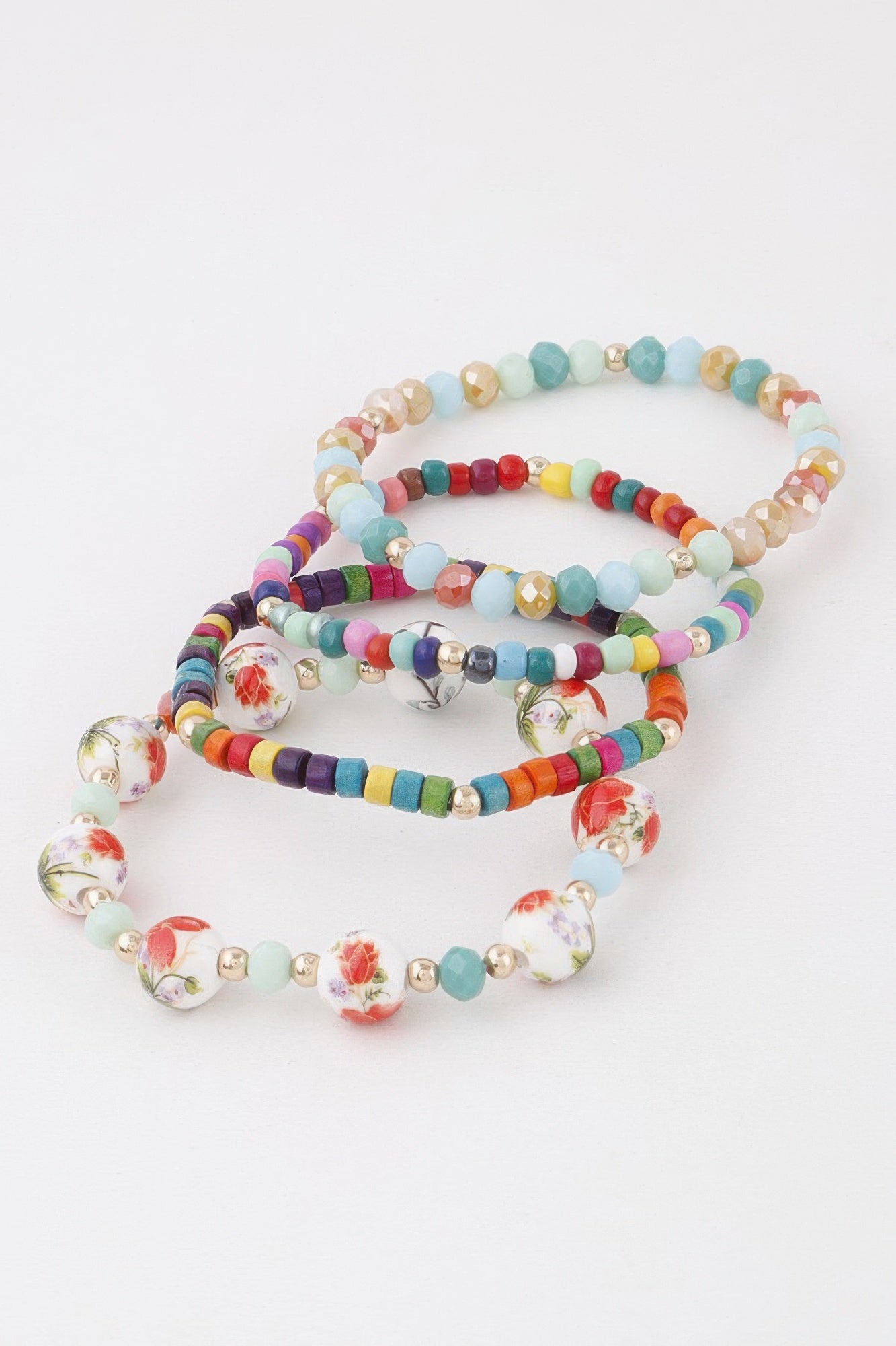 Flower Beaded Bracelet