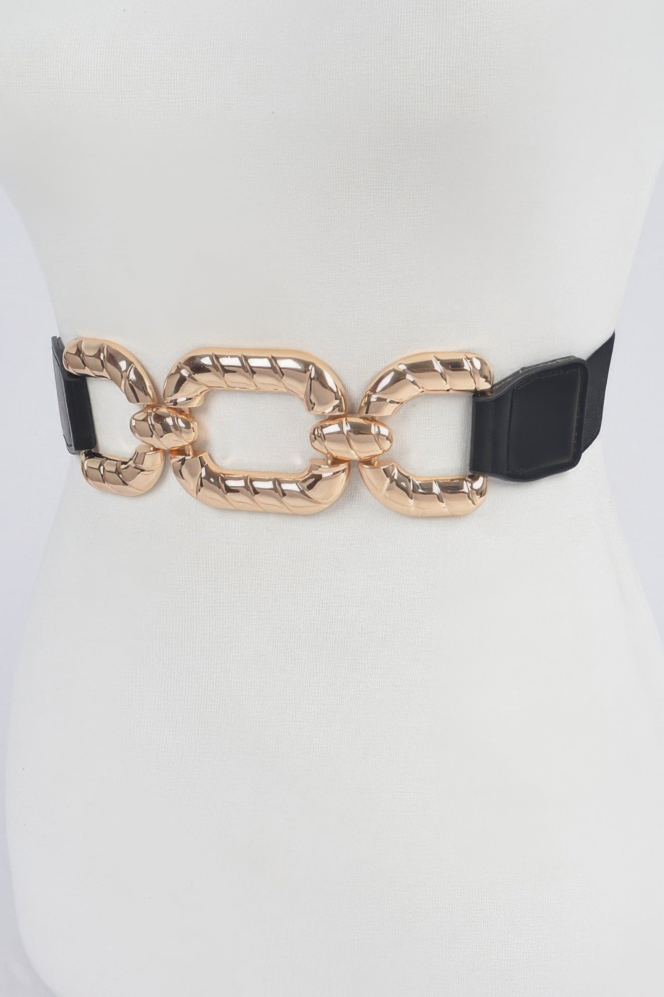 Trendy Metal Buckle Elastic Belt