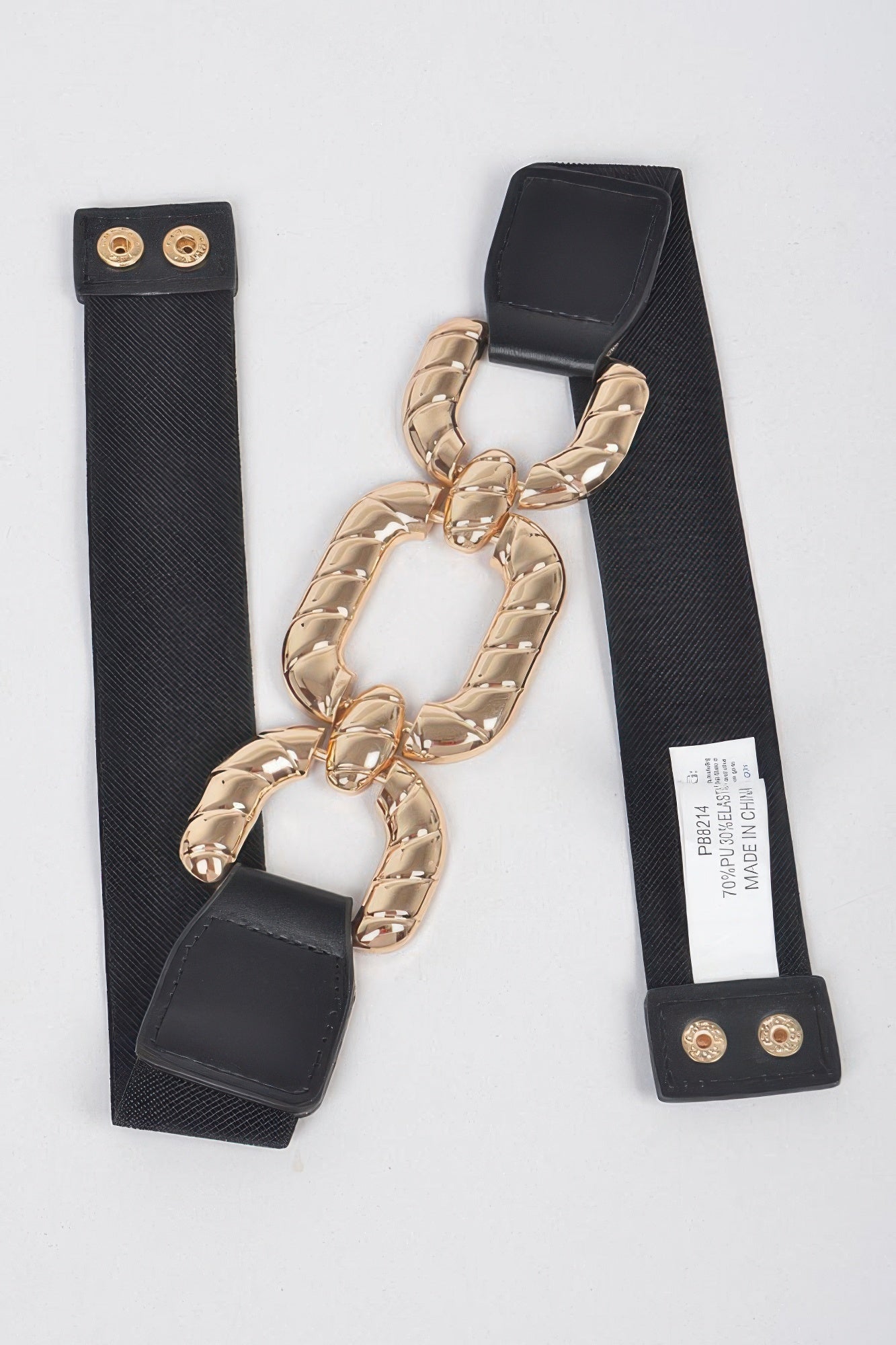 Trendy Metal Buckle Elastic Belt