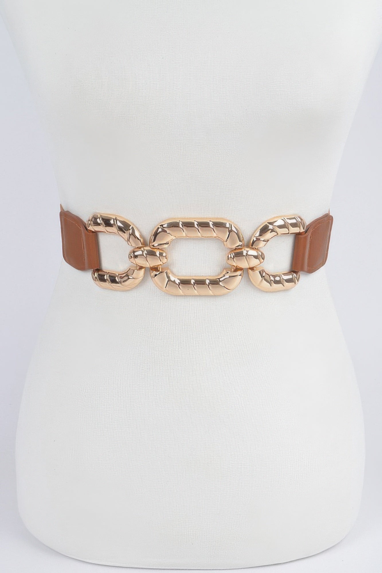 Trendy Metal Buckle Elastic Belt