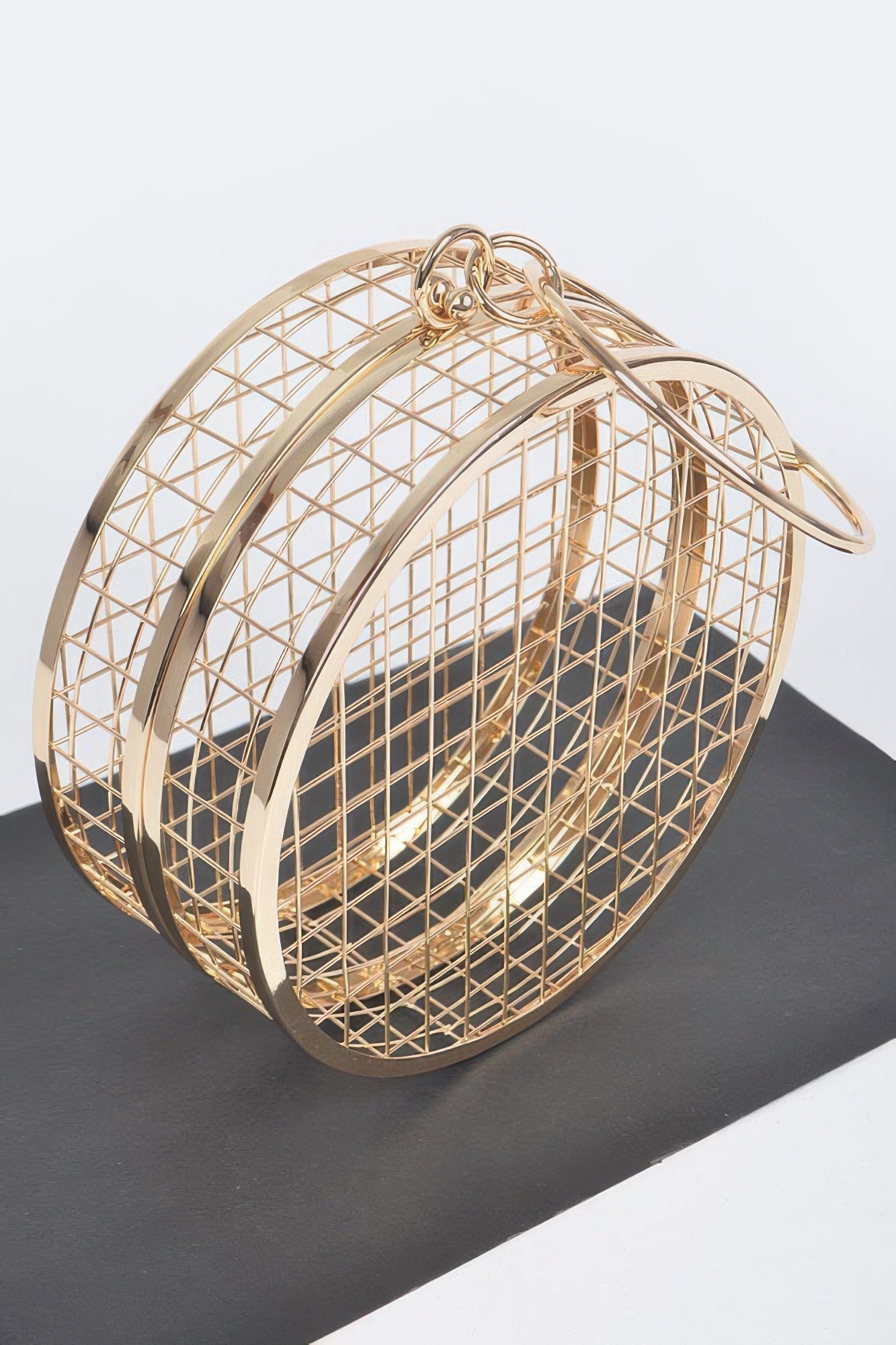 Metal Wire Round Clutch