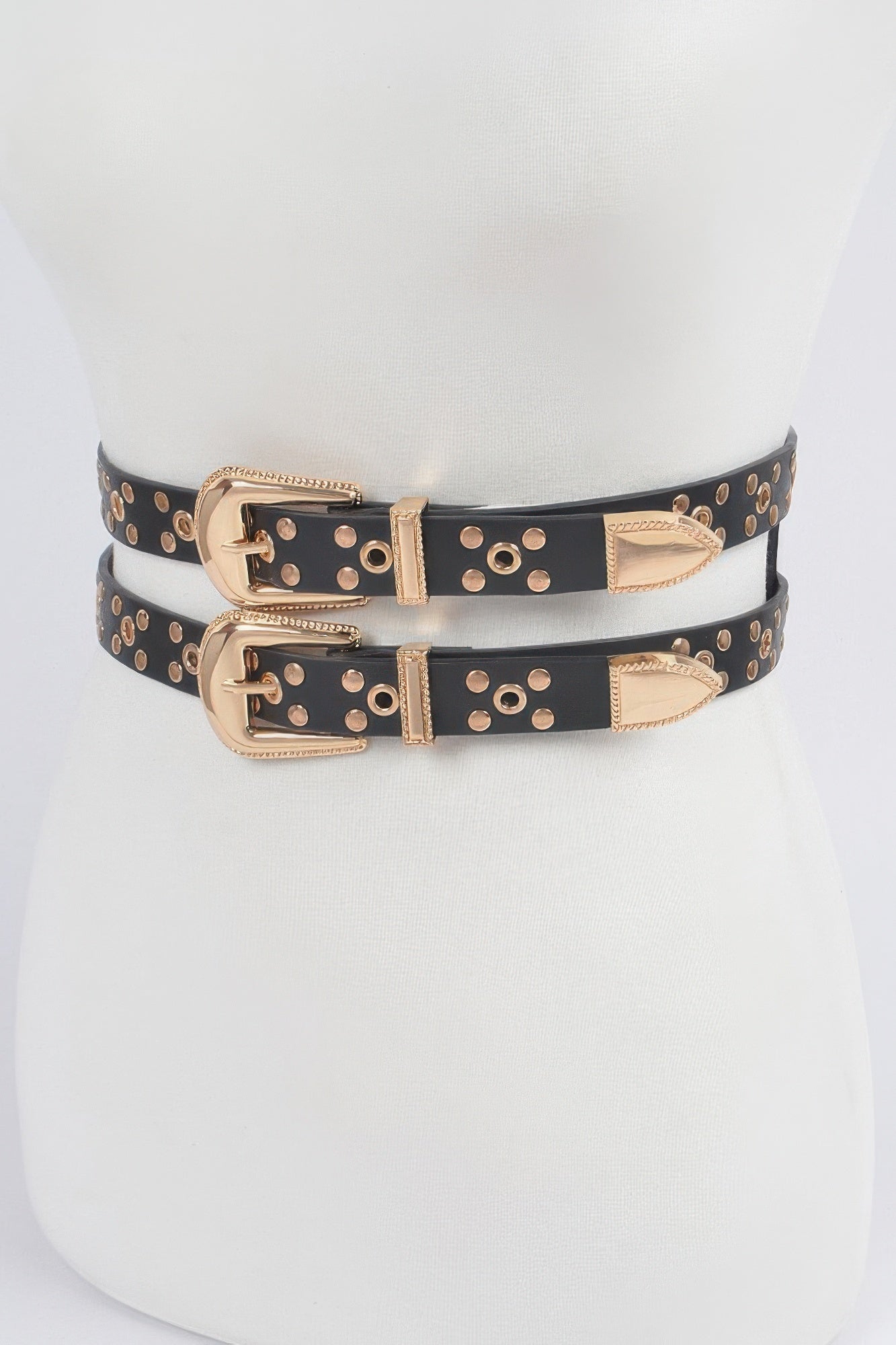 Studded Two In One Waist Belt