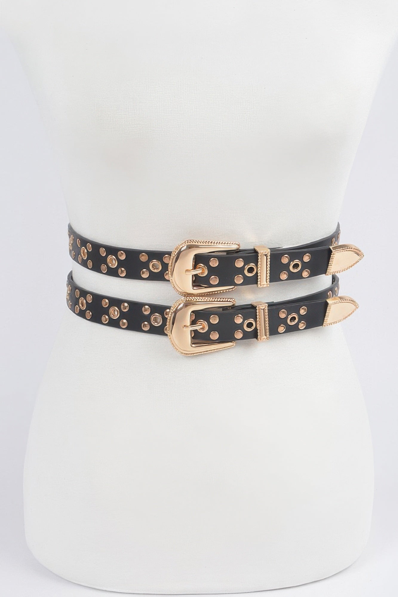 Studded Two In One Waist Belt