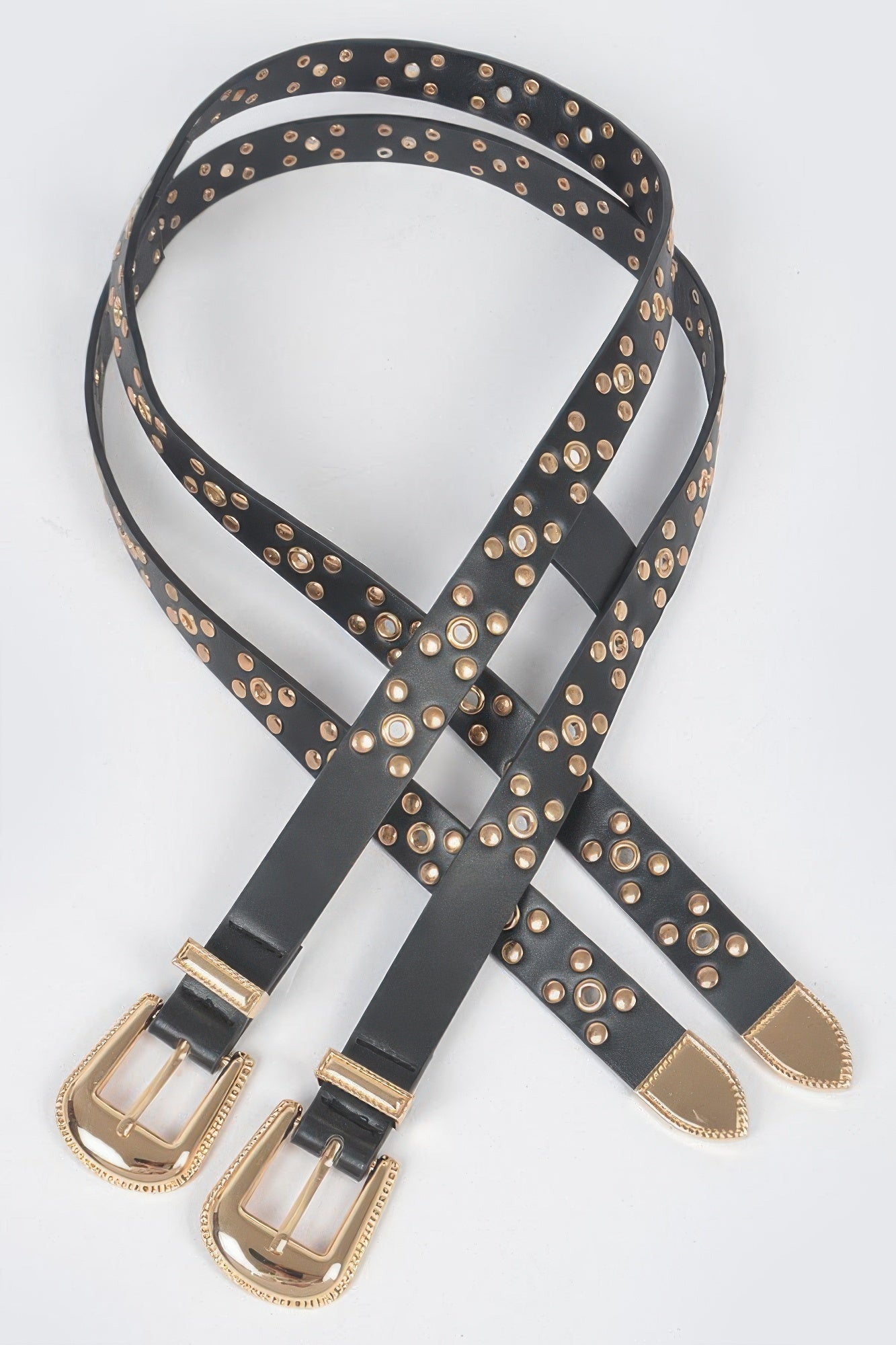 Studded Two In One Waist Belt