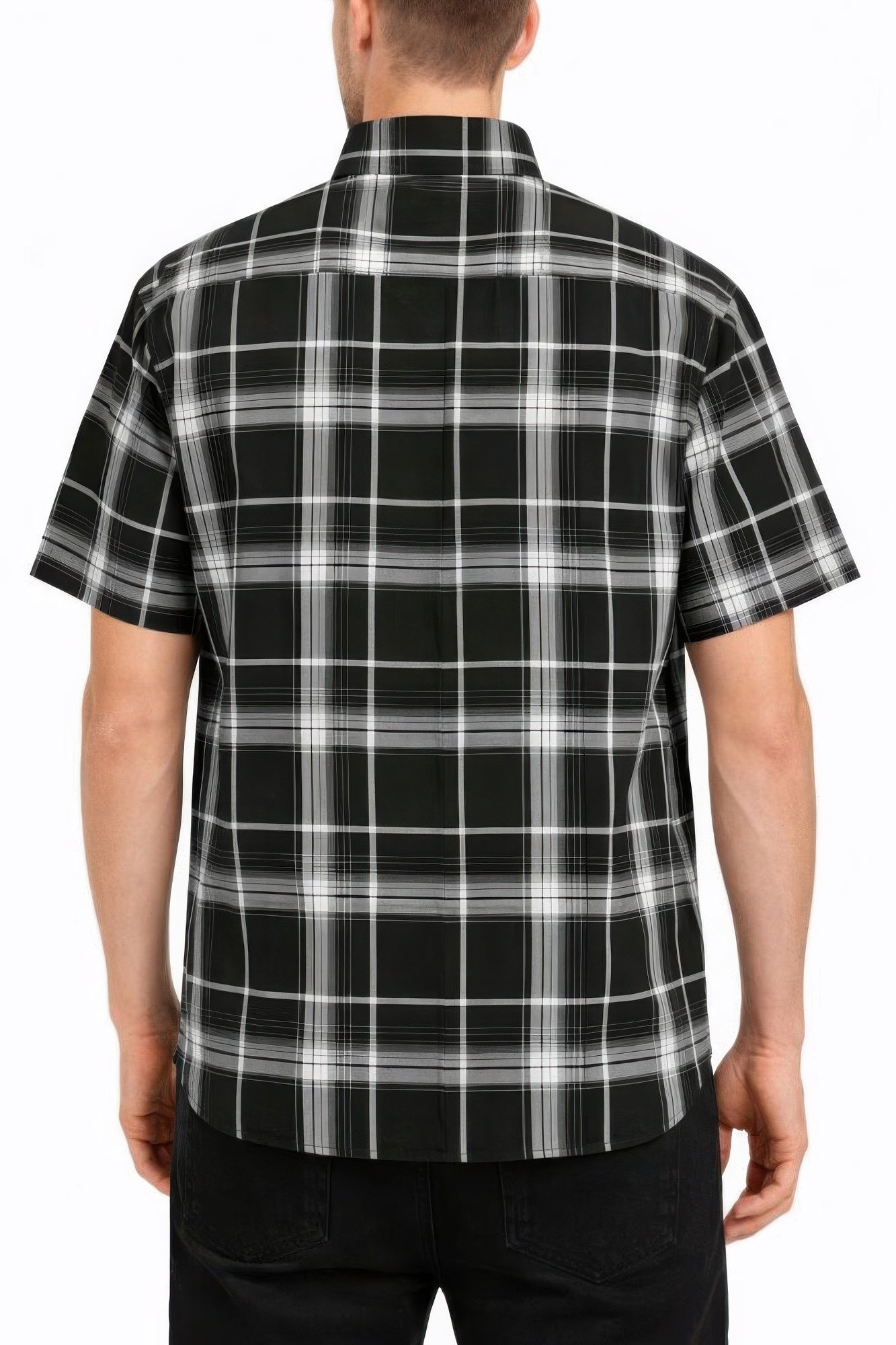 Oldschool Checkered Button Down Short Sleeve Shirt