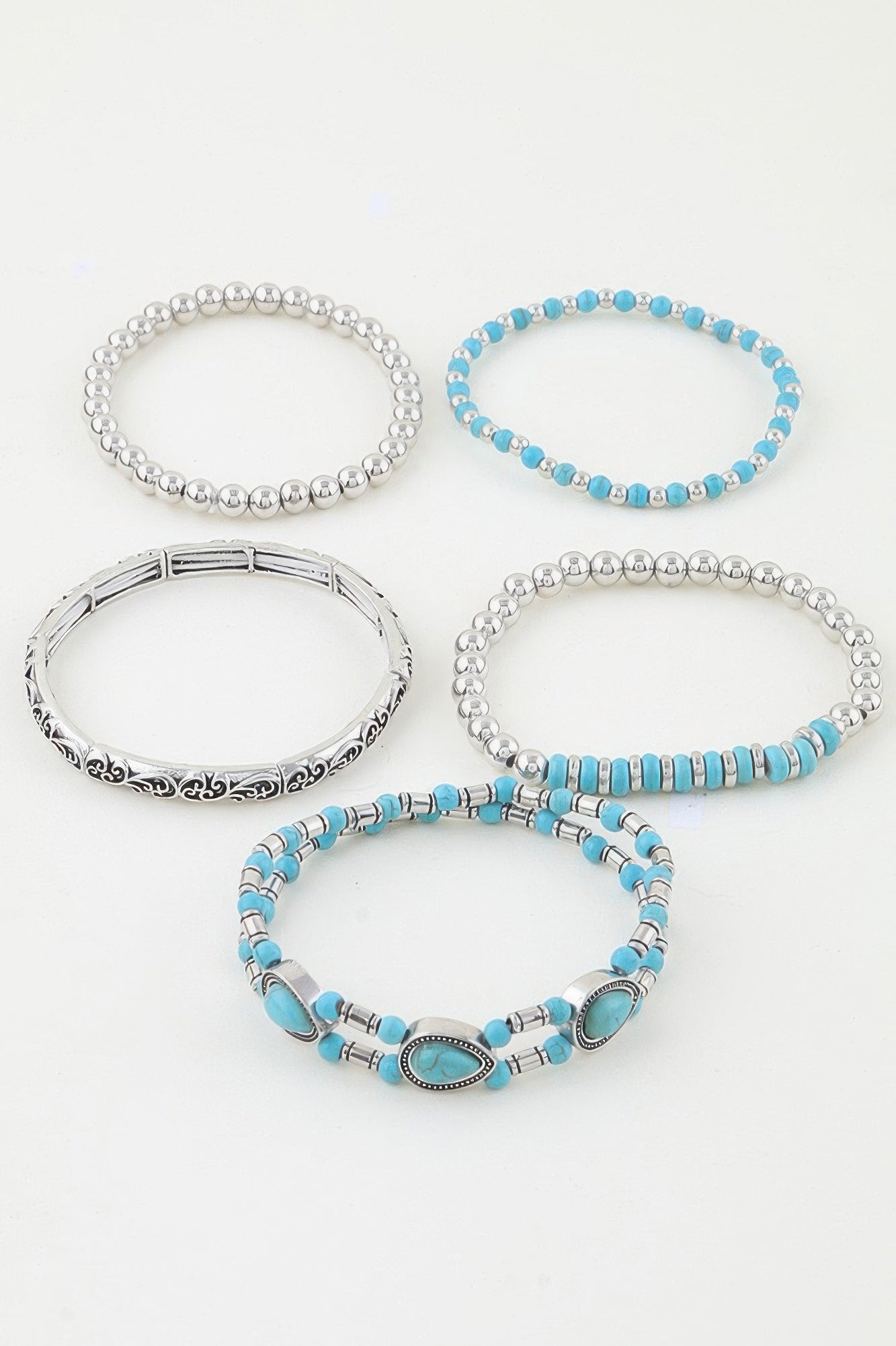 Antique Teardrop Beaded Bracelet
