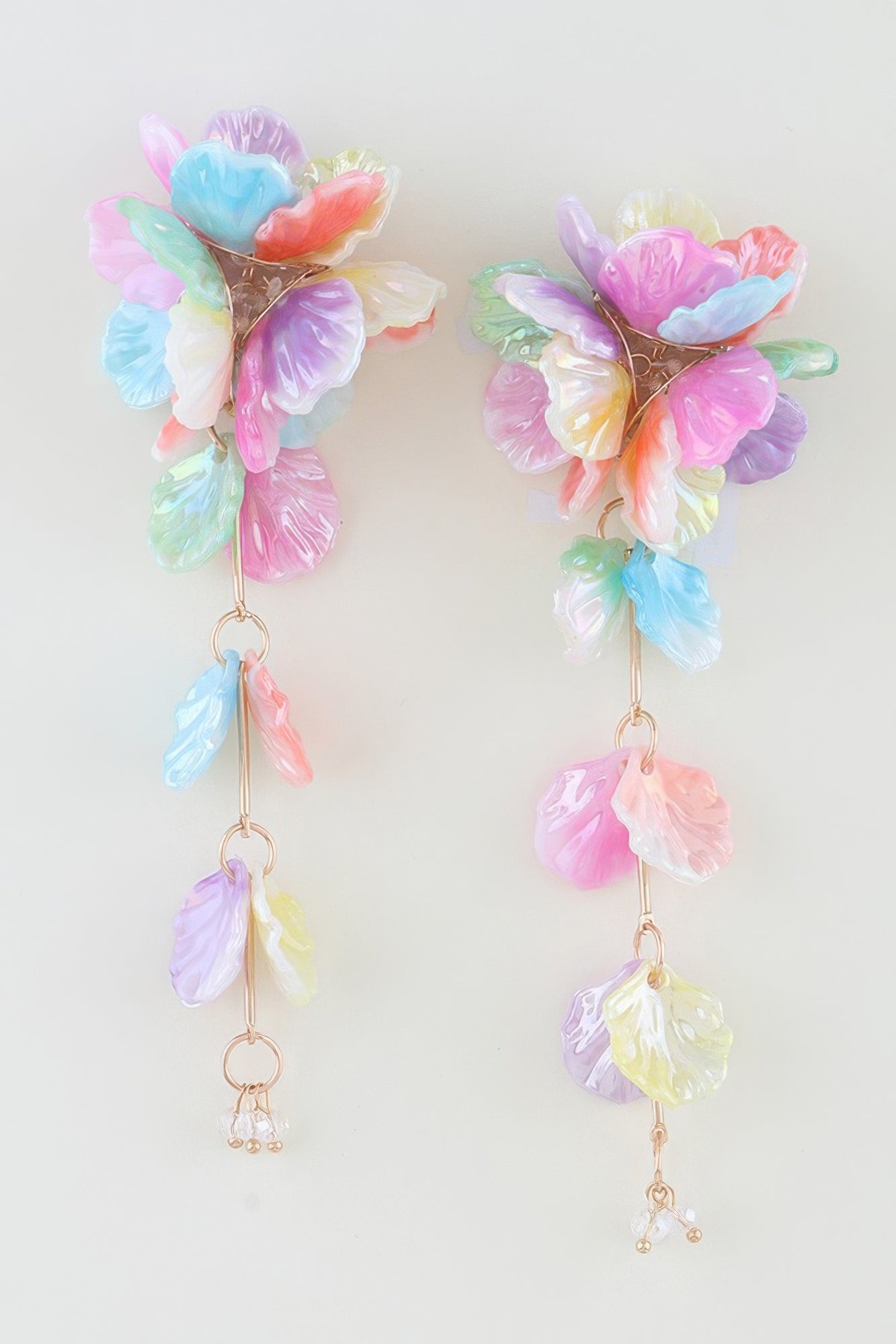 Multi Petal Drop Earrings