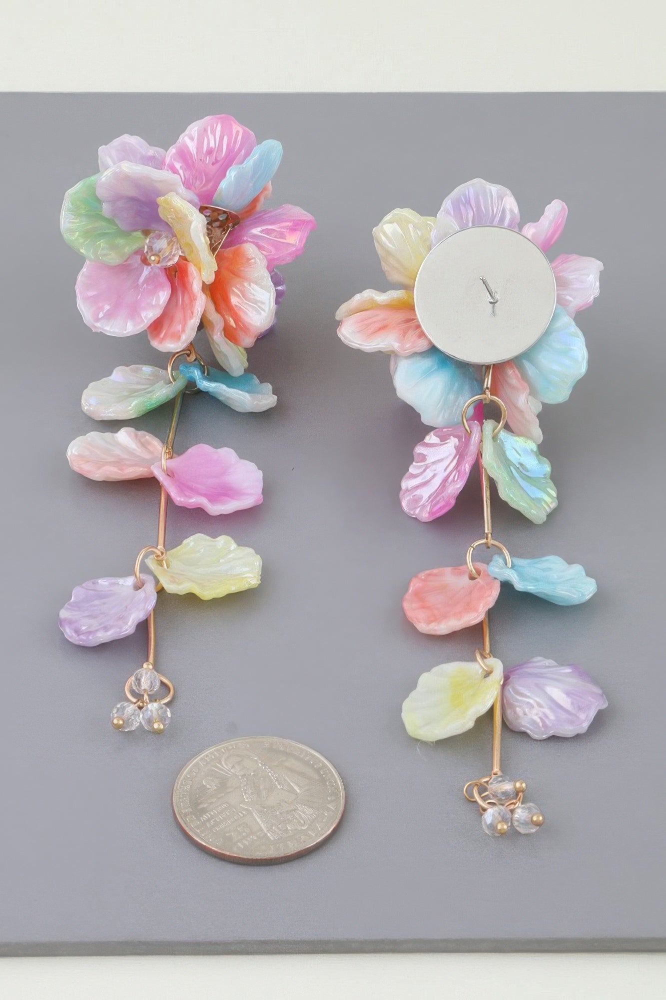 Multi Petal Drop Earrings