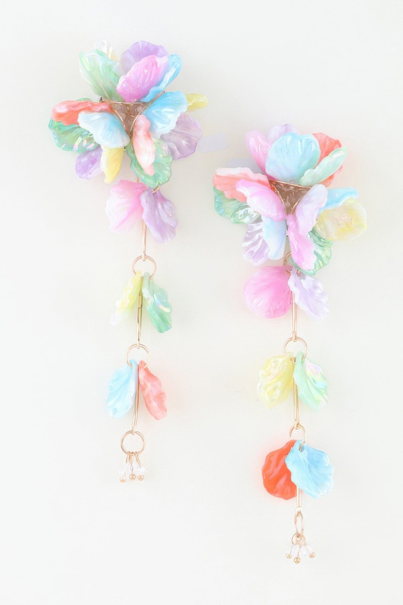 Multi Petal Drop Earrings