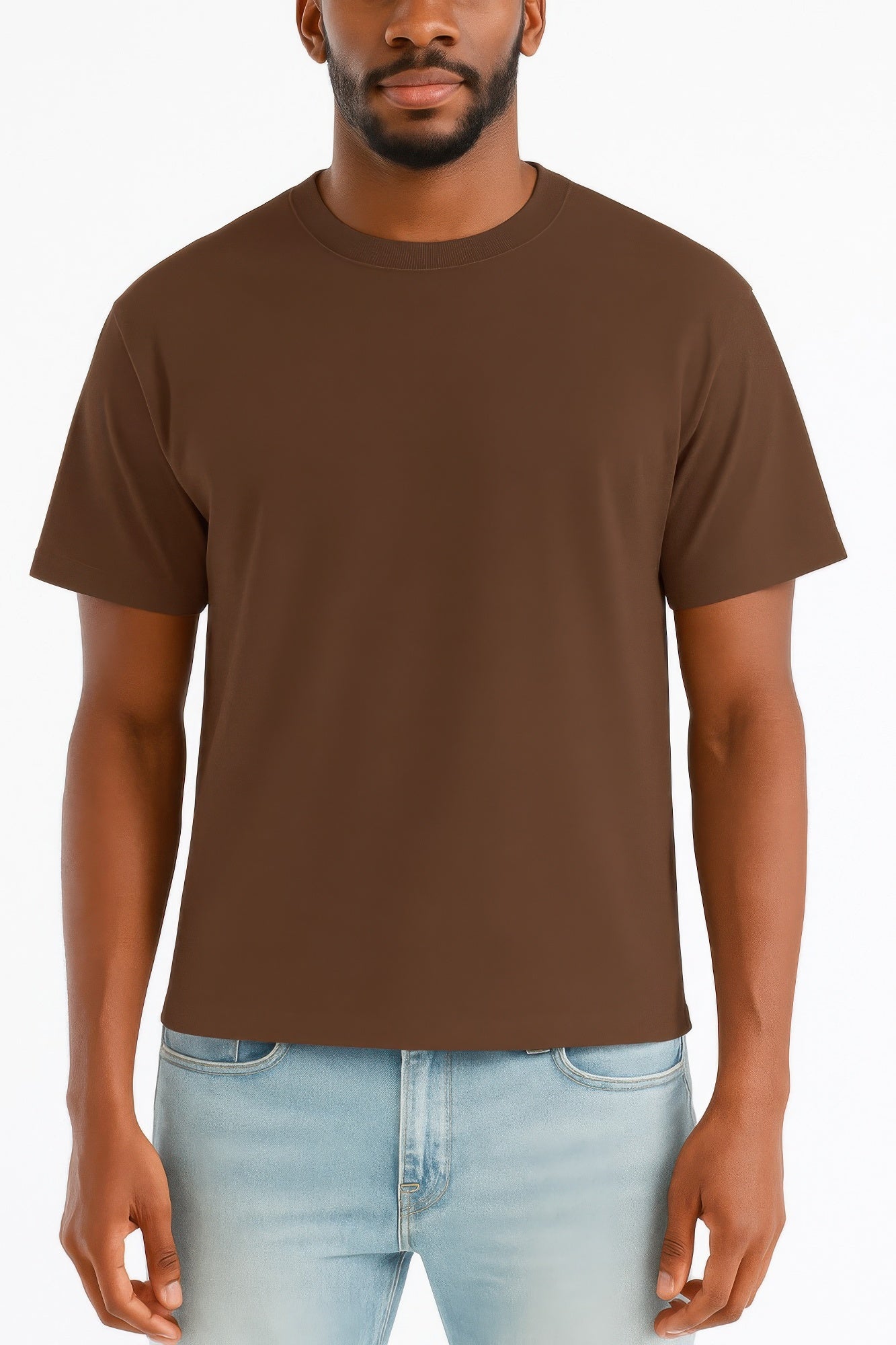 Mens Cropped Cotton Tshirt