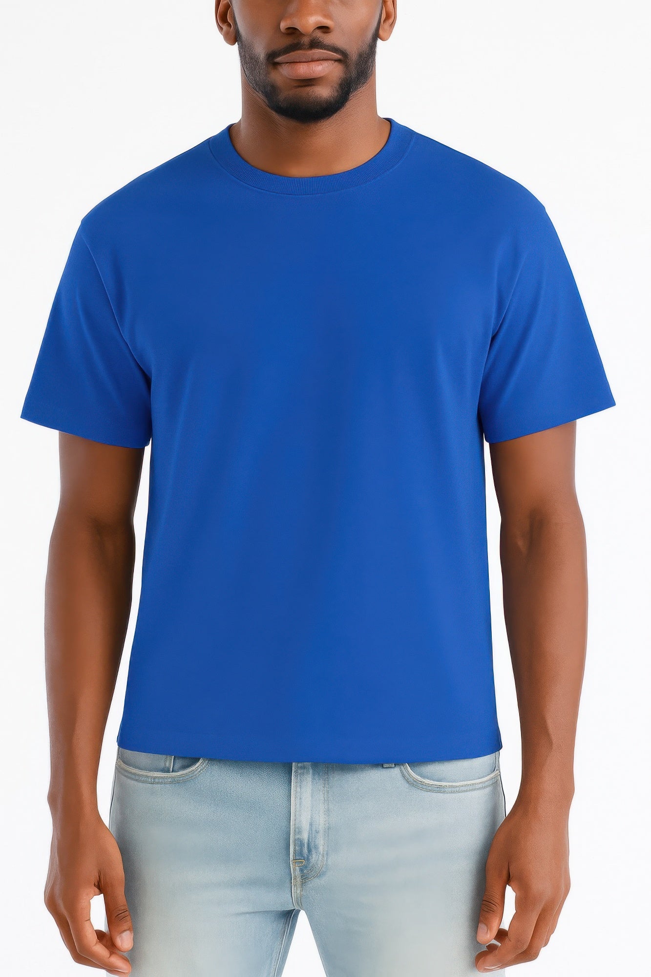 Mens Cropped Cotton Tshirt