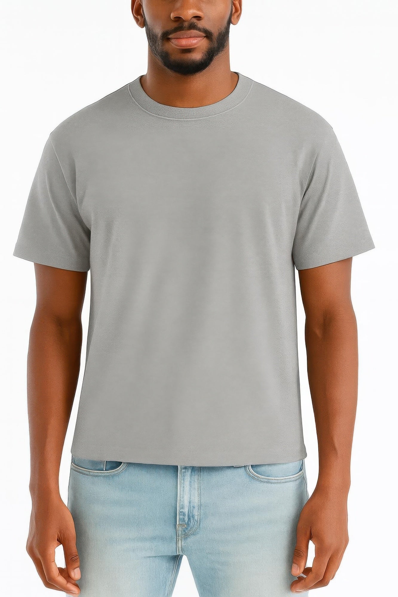 Mens Cropped Cotton Tshirt