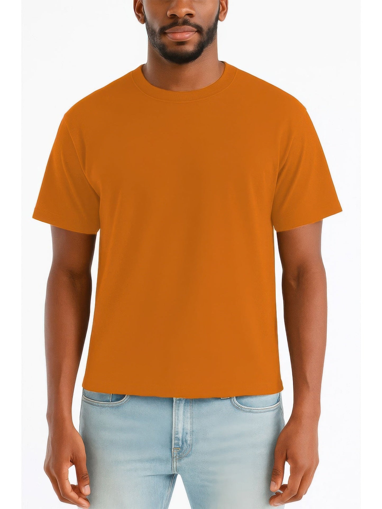 Mens Cropped Cotton Tshirt